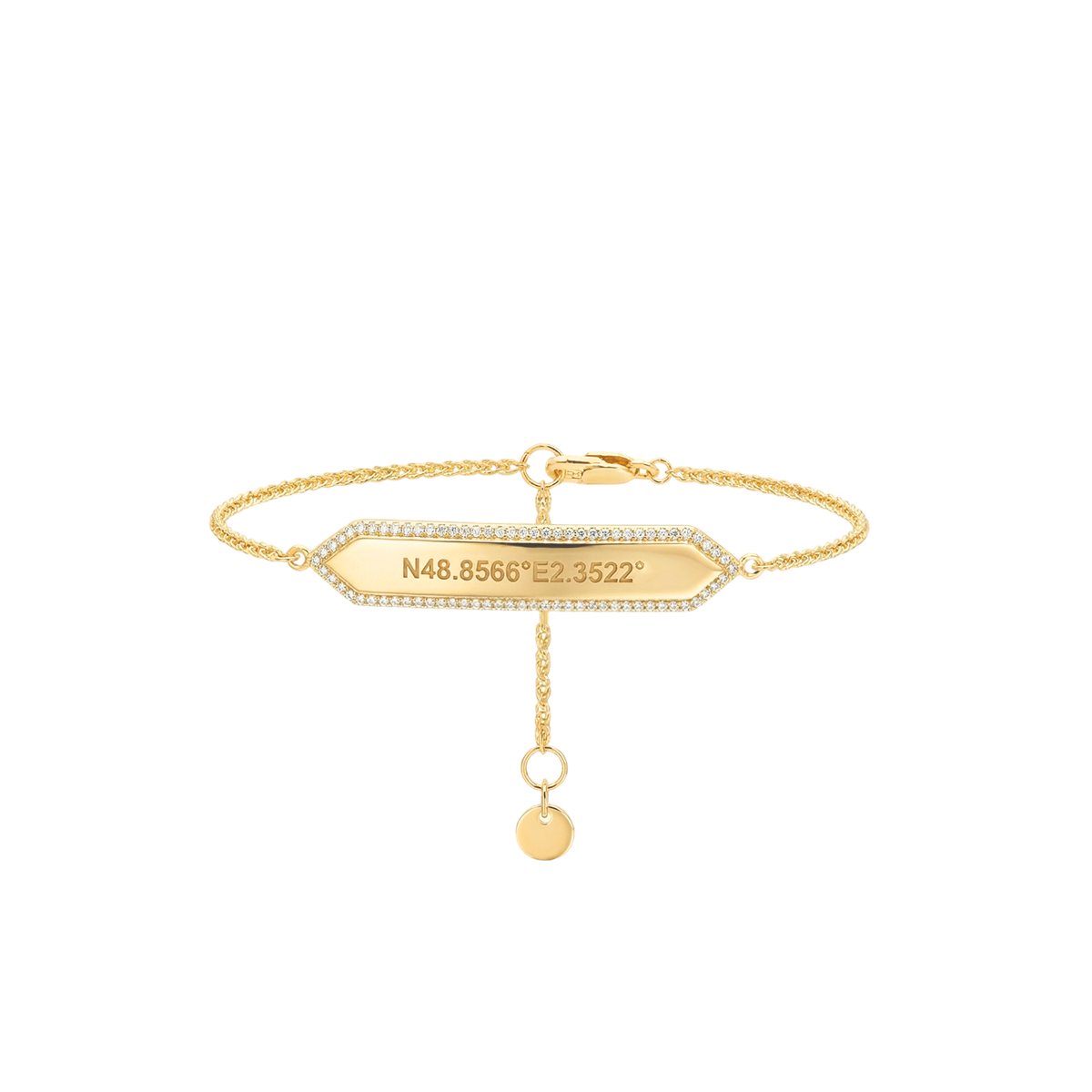 Gold Plated SwapBar Bracelet SB007G OPJ Studio