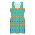 all-over-print-cotton-bodycon-dress-white-front-69fe6989a6540 - Sweet Talks Tees