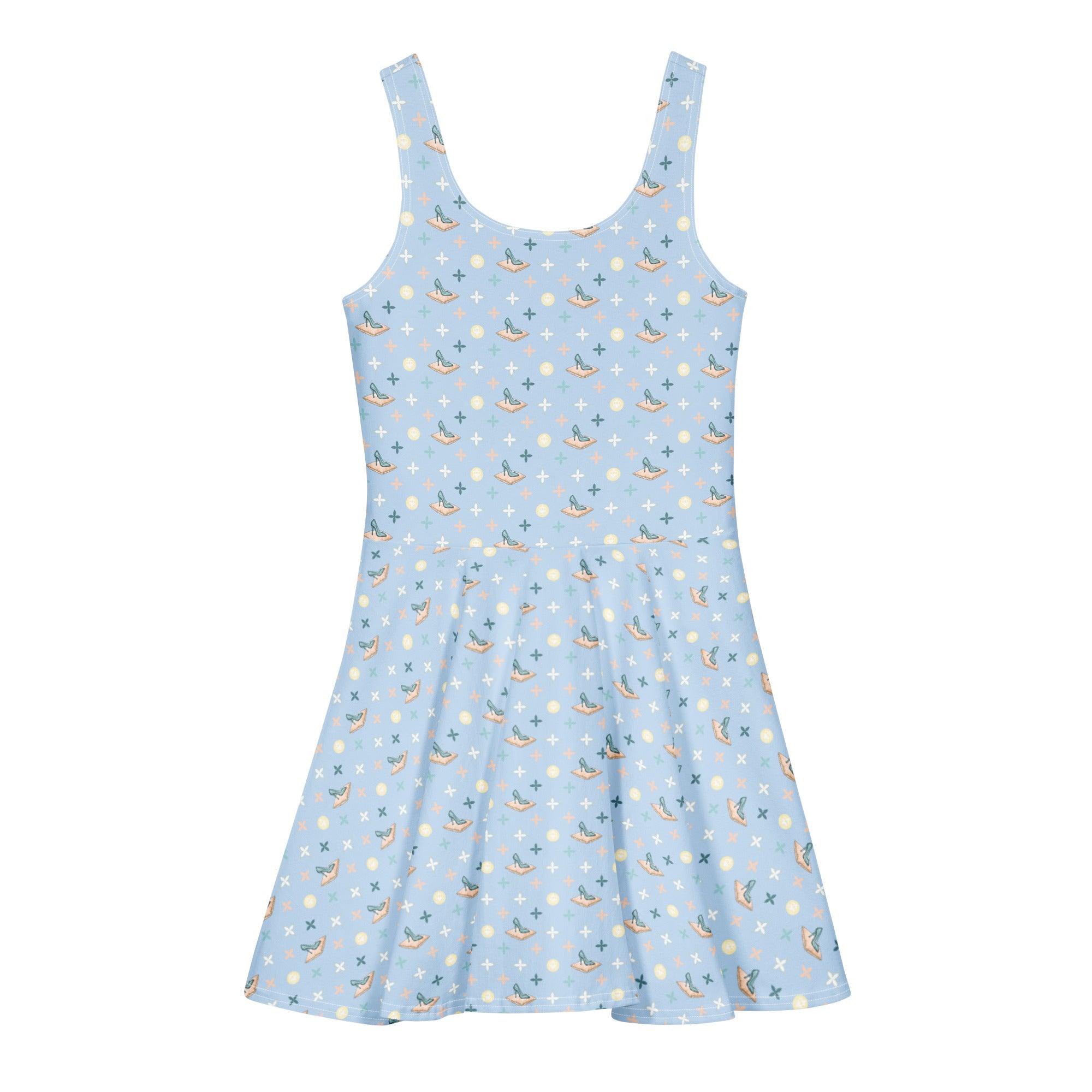 all-over-print-cotton-skater-dress-white-back-69f9462229bd9 - Sweet Talks Tees