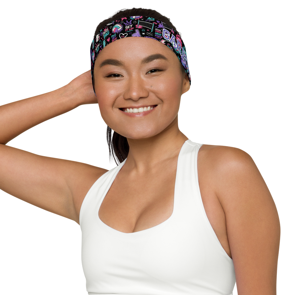 Personalized Girls Volleyball Headband Sweet Talks Tees