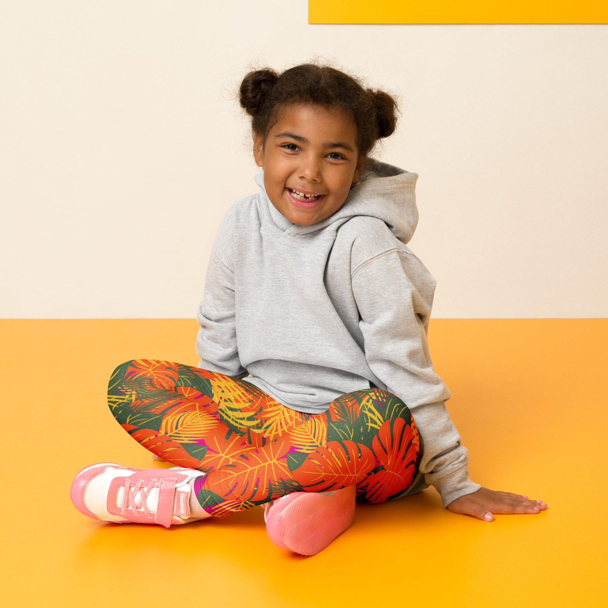 all-over-print-kids-leggings-white-front-69fb63307572a - Sweet Talks Tees