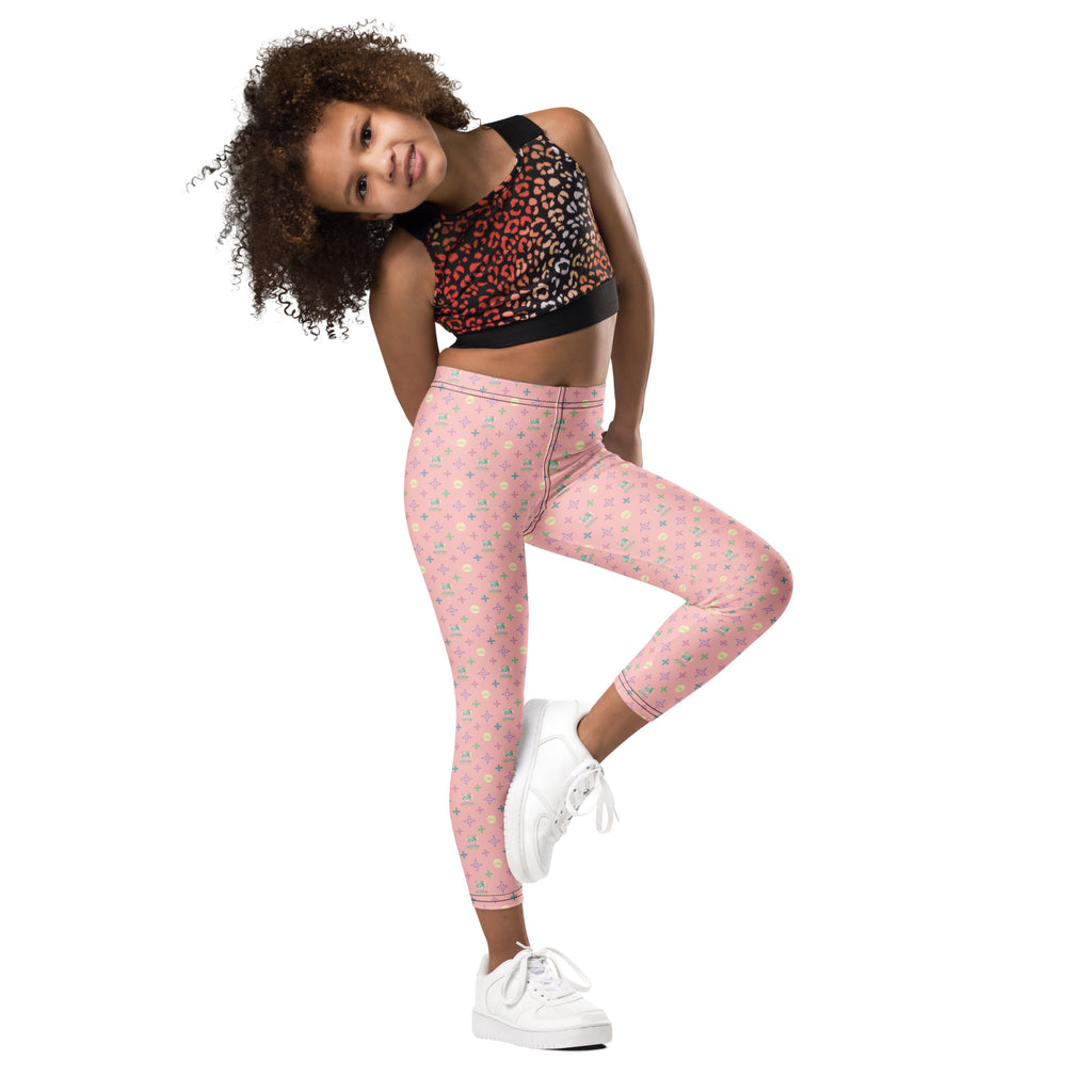 all-over-print-kids-leggings-white-front-6a17499739d37 - Sweet Talks Tees