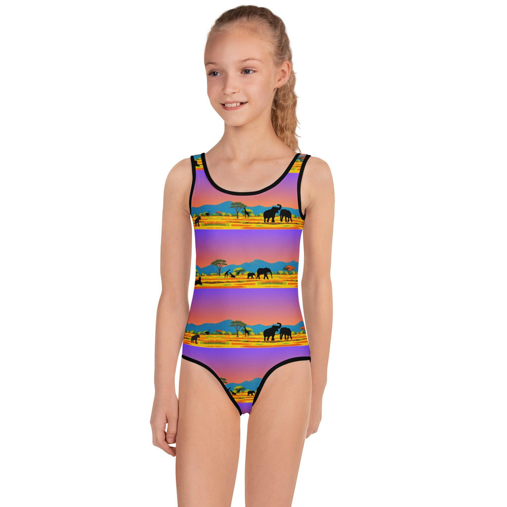 all-over-print-kids-swimsuit-white-front-69fa6eaaf0ebc - Sweet Talks Tees