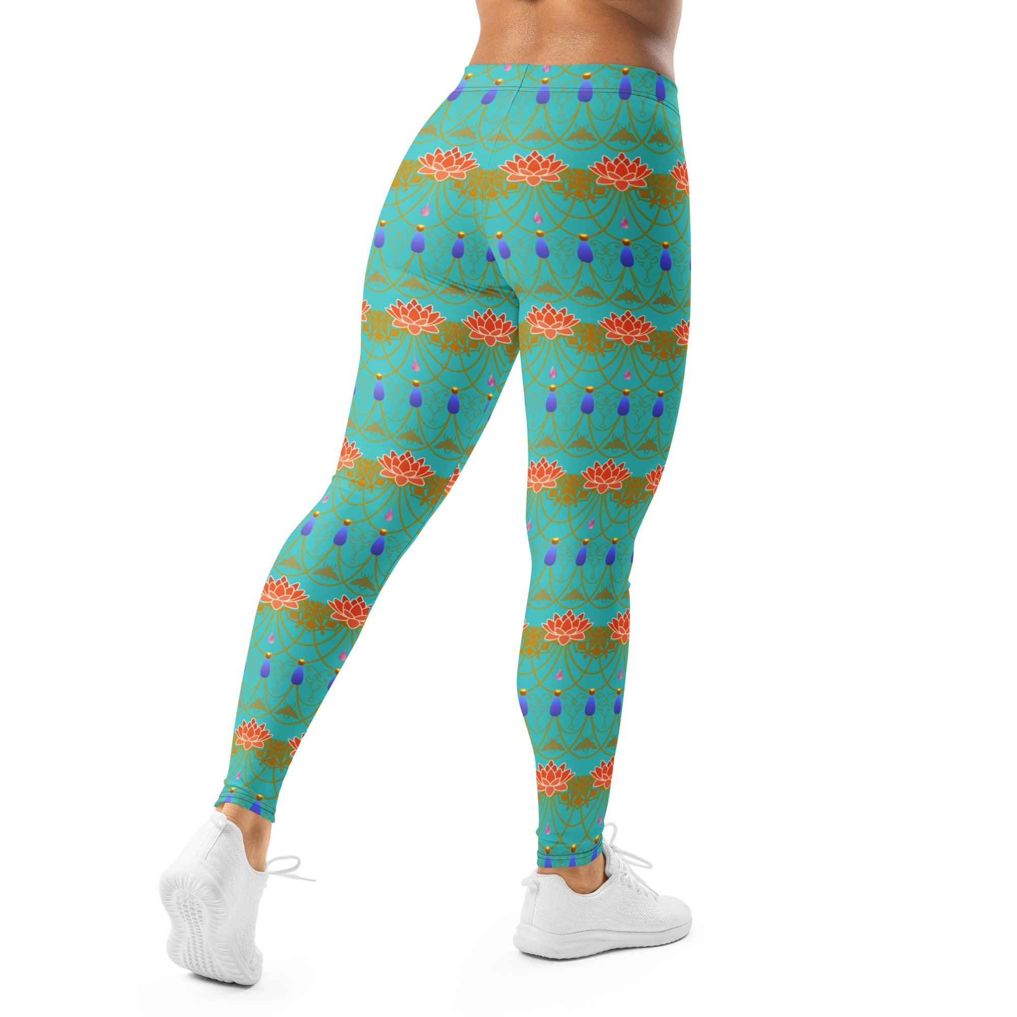 all-over-print-leggings-white-back-69fe674847d82 - Sweet Talks Tees