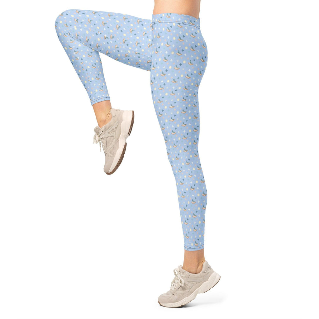 all-over-print-leggings-white-left-69fcc5254c751 - Sweet Talks Tees