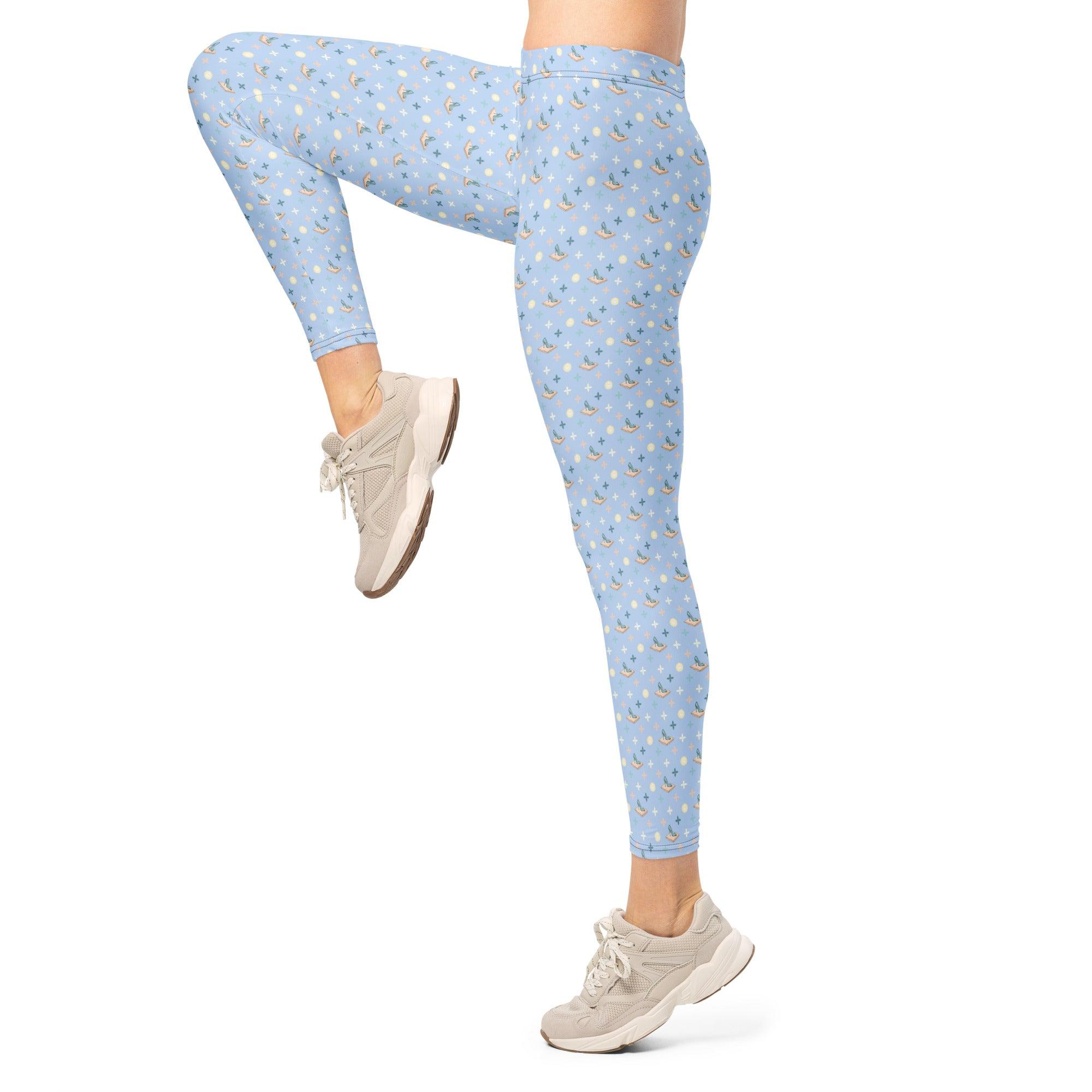 all-over-print-leggings-white-left-69fcc5254c751 - Sweet Talks Tees
