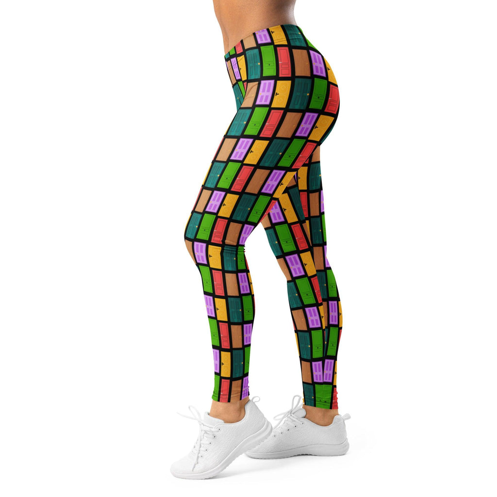 all-over-print-leggings-white-left-69fe6dad5483a - Sweet Talks Tees