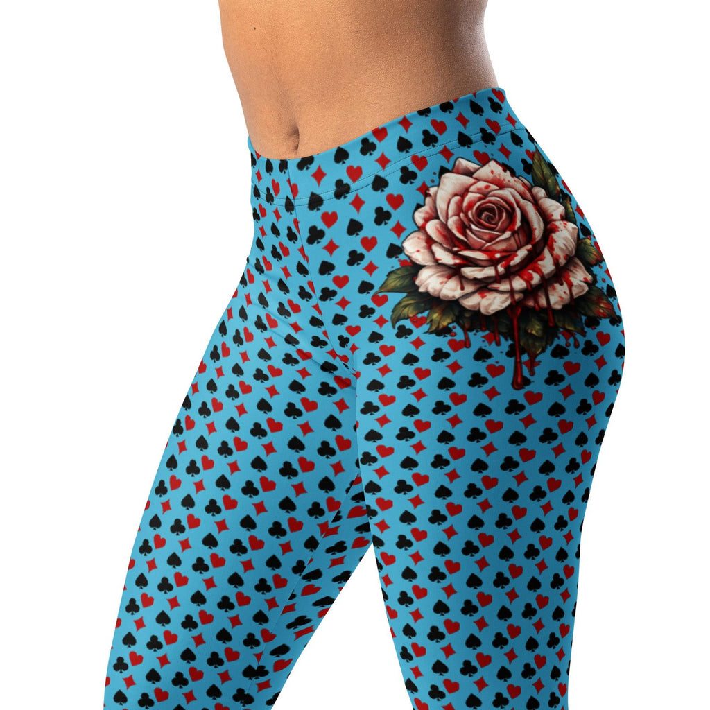 all-over-print-leggings-white-left-front-2-69fc8d93a077d - Sweet Talks Tees