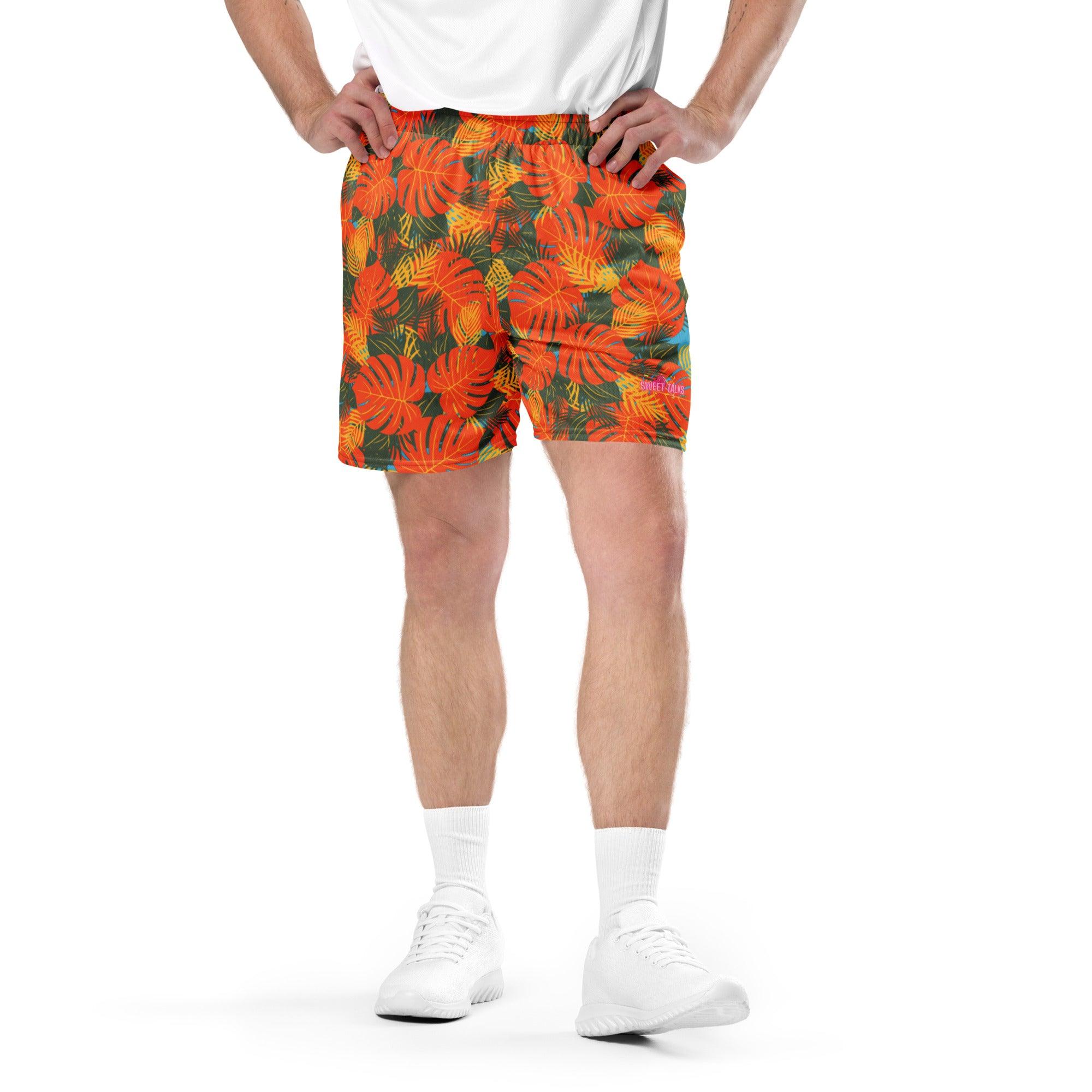 all-over-print-recycled-unisex-mesh-shorts-white-front-69fba14d4bd8a - Sweet Talks Tees