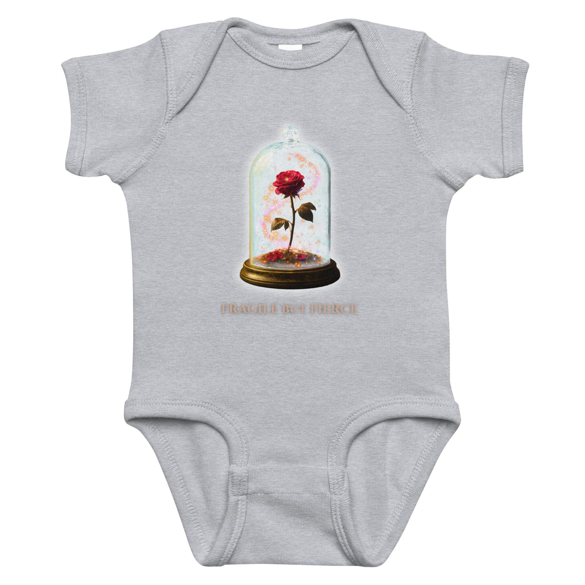 baby-short-sleeve-bodysuit-heather-front-69fb9cc1228b2 - Sweet Talks Tees