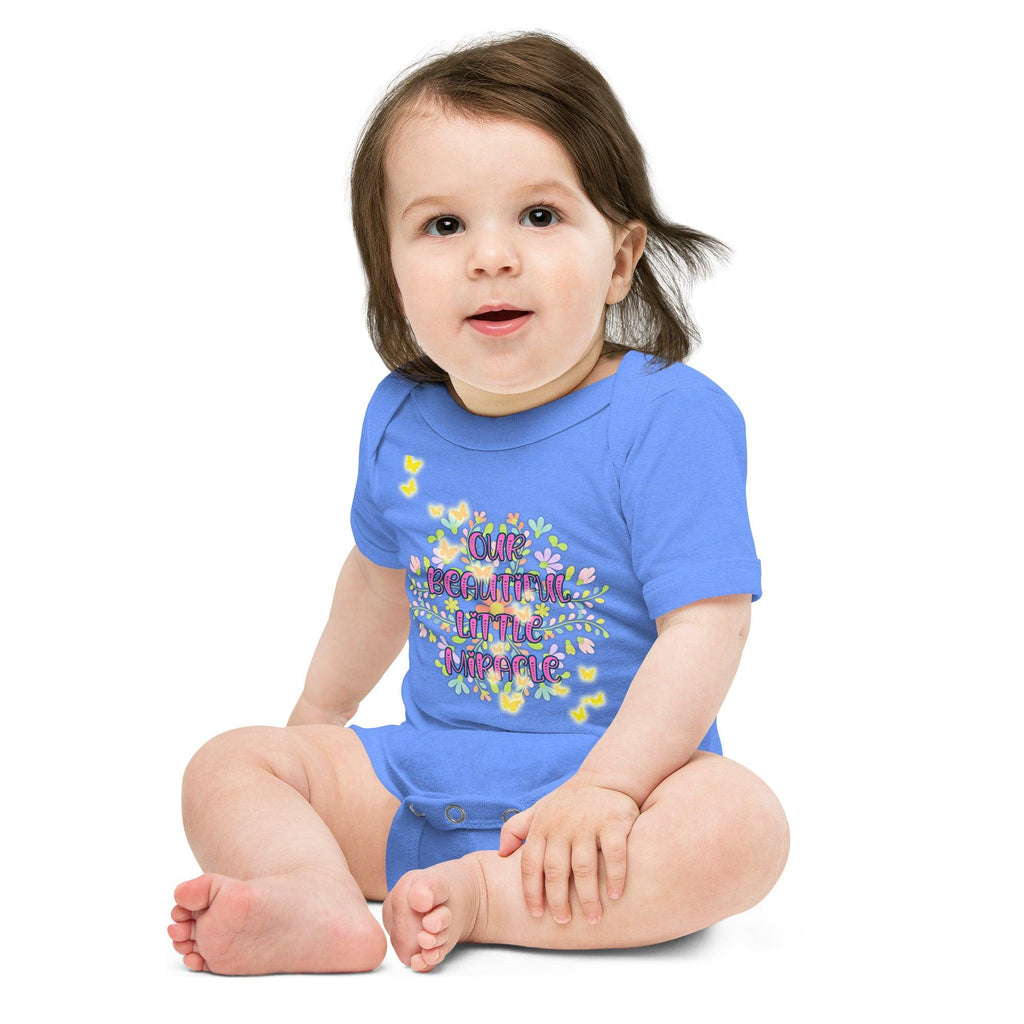 baby-short-sleeve-one-piece-heather-columbia-blue-front-69feb0d461a39 - Sweet Talks Tees