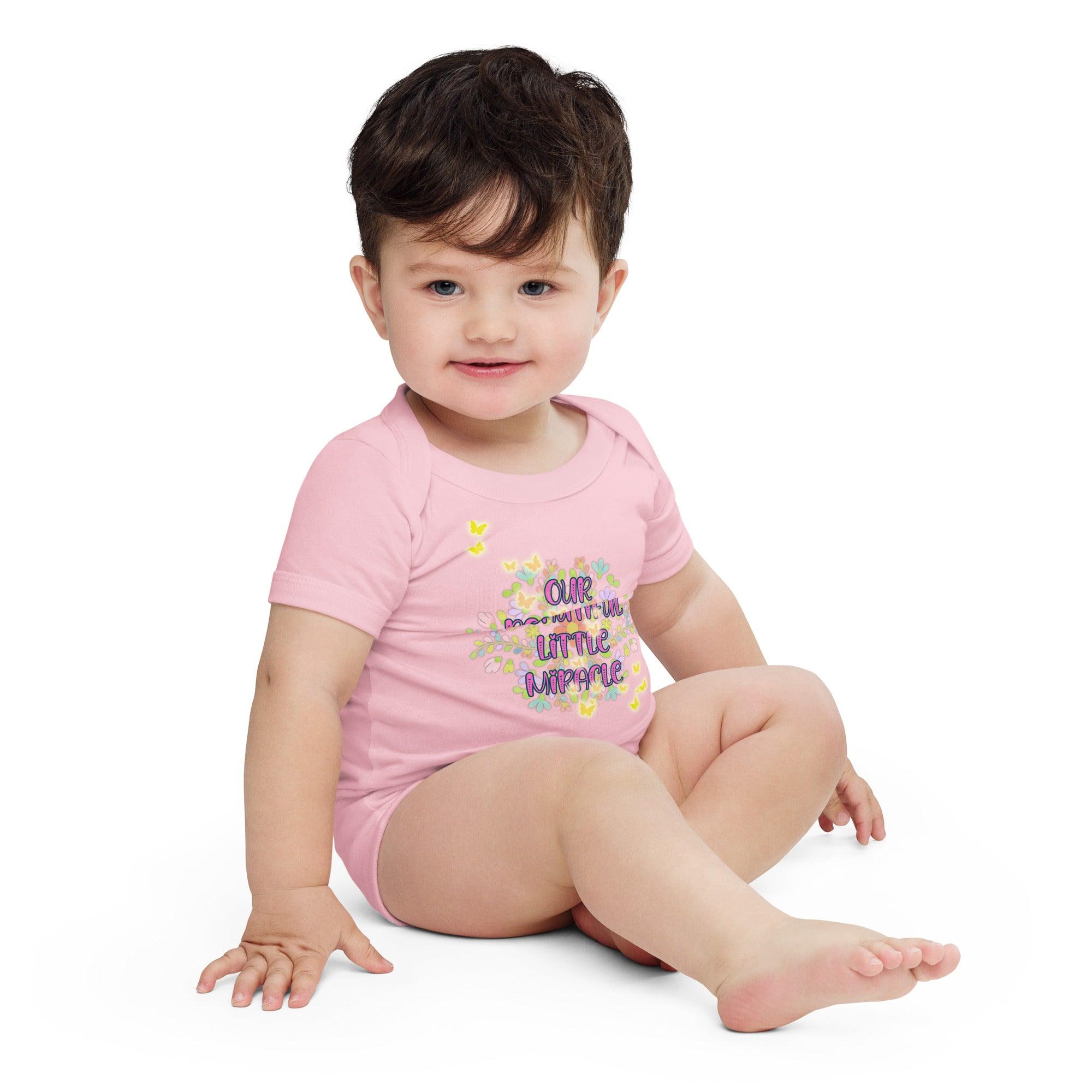 baby-short-sleeve-one-piece-pink-front-69feb0d4633e8 - Sweet Talks Tees