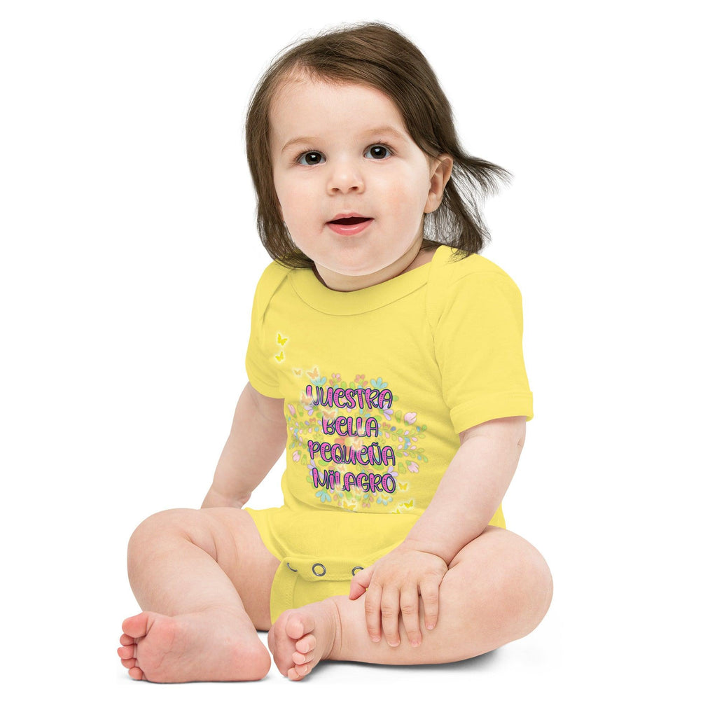 baby-short-sleeve-one-piece-yellow-front-69fa01f8b46d2 - Sweet Talks Tees