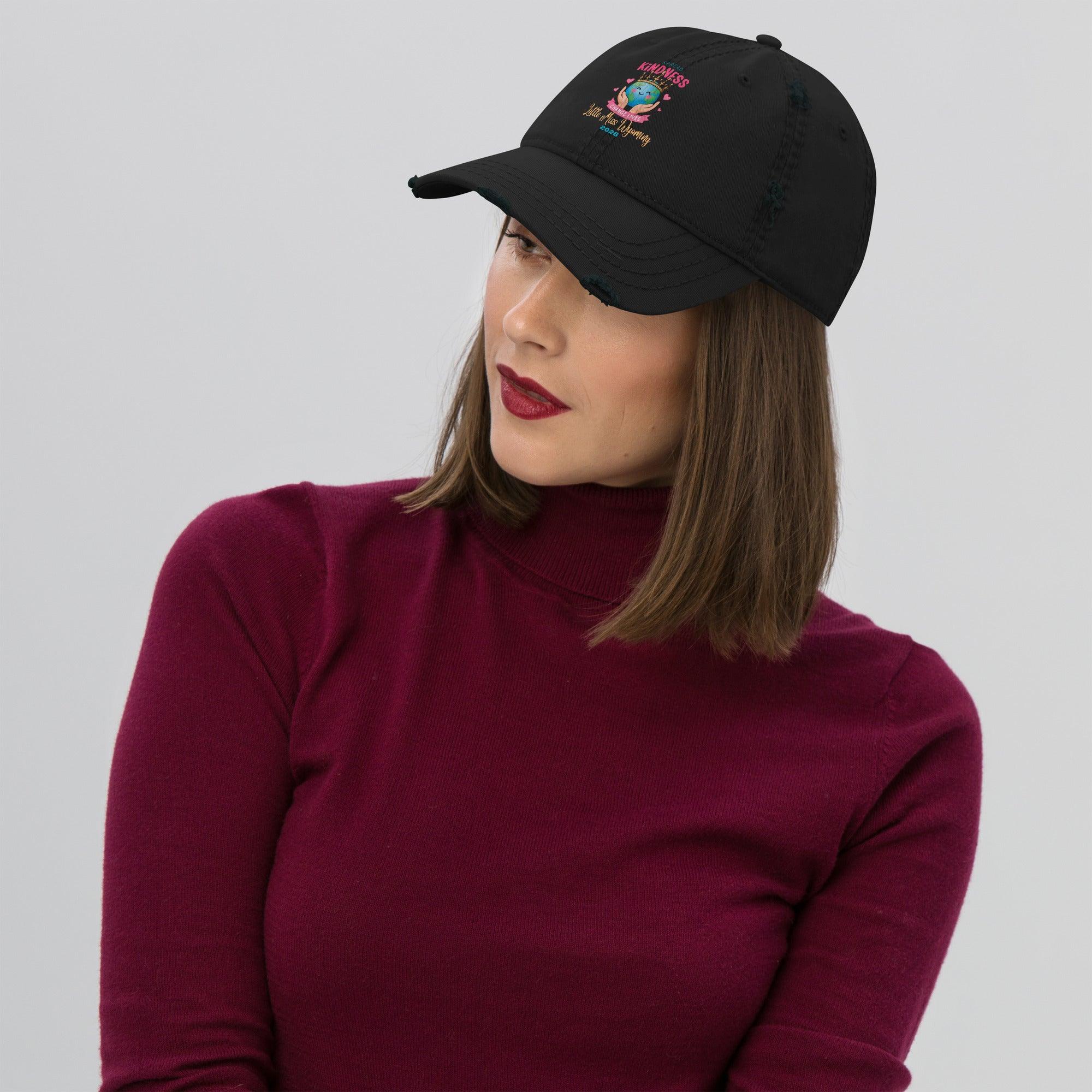 distressed-dad-hat-black-front-6a12e814054ae - Sweet Talks Tees