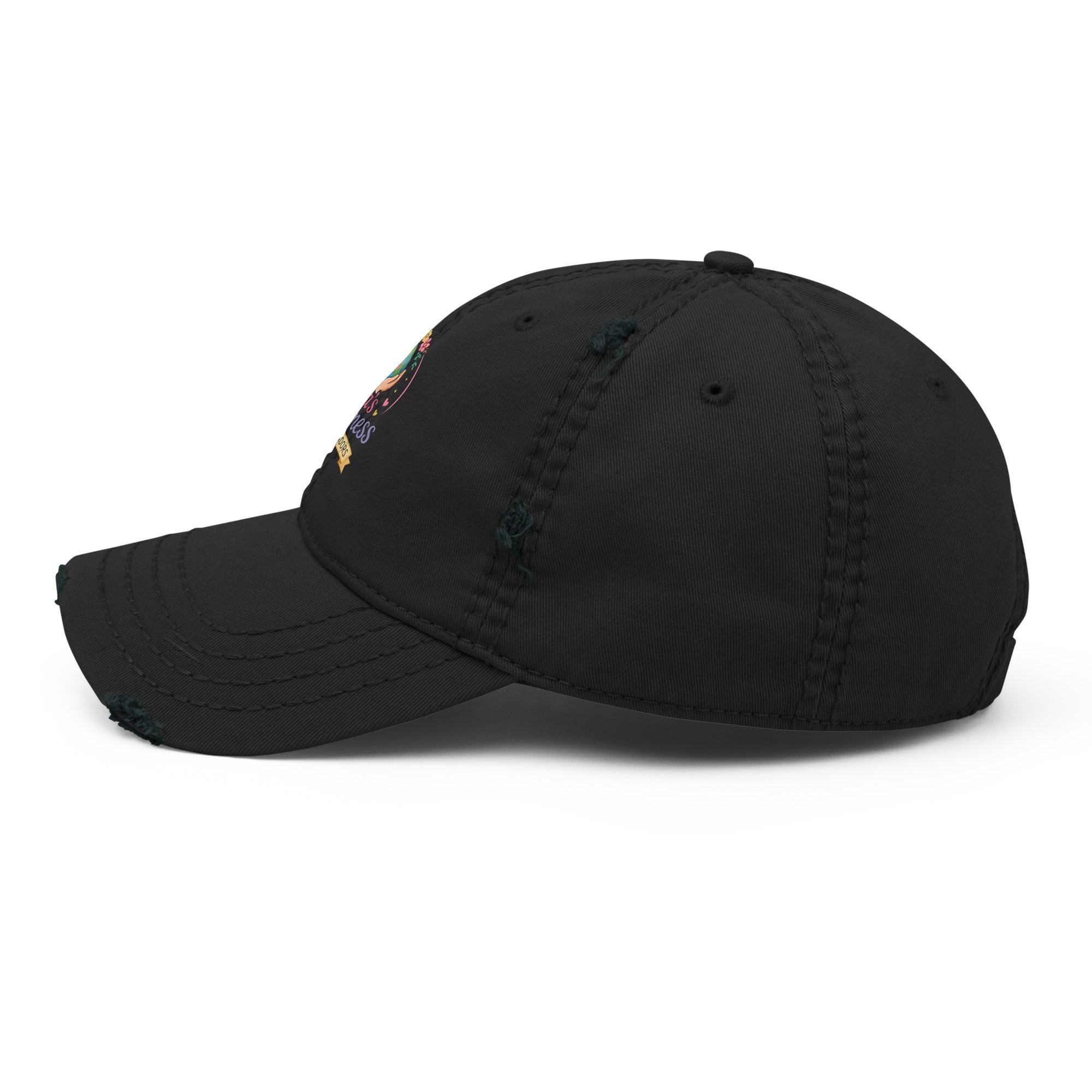 distressed-dad-hat-black-left-side-6a132ab96e1a3 - Sweet Talks Tees