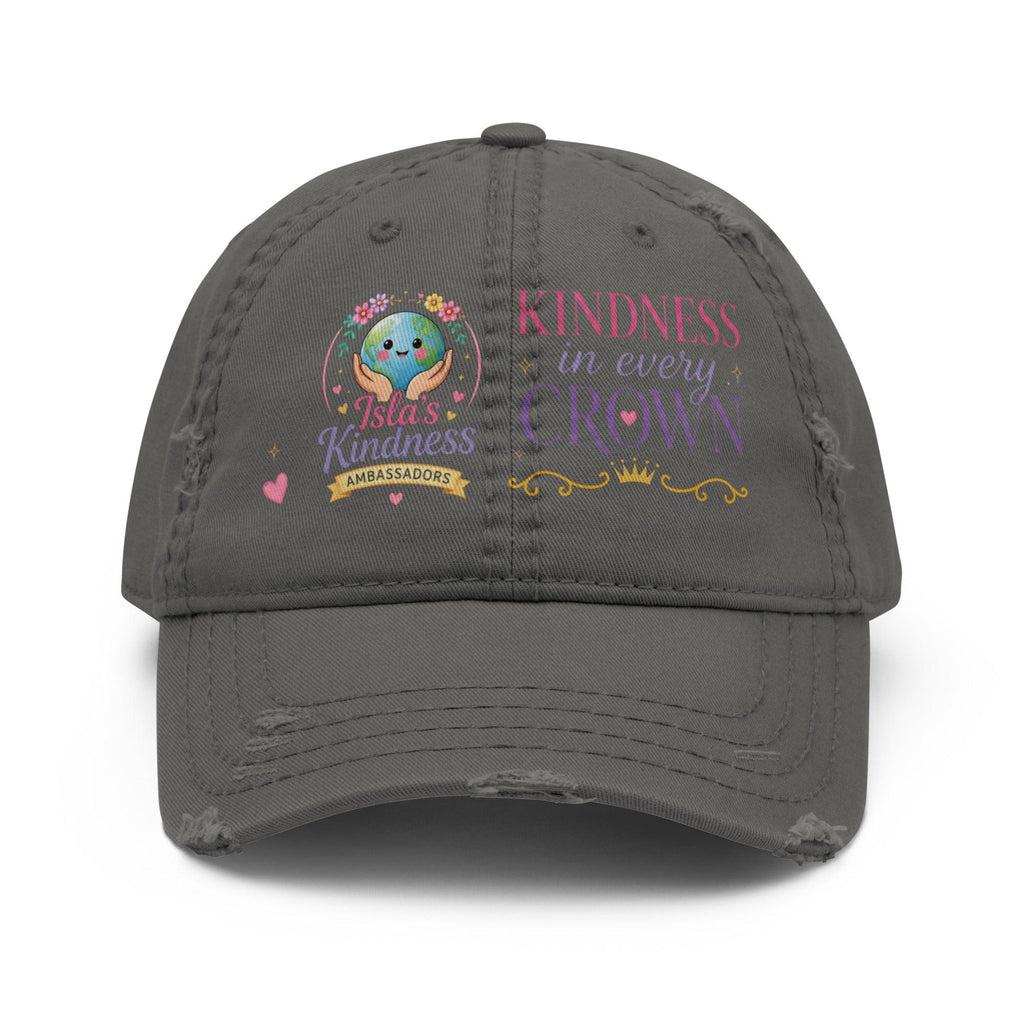 distressed-dad-hat-charcoal-grey-front-6a12ecc61a687 - Sweet Talks Tees