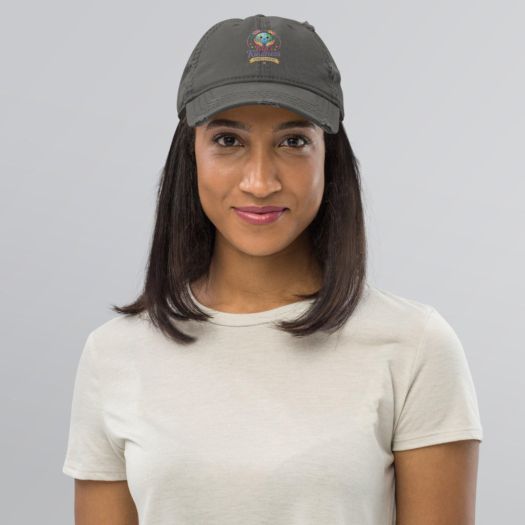 distressed-dad-hat-charcoal-grey-front-6a132ab96fb23 - Sweet Talks Tees