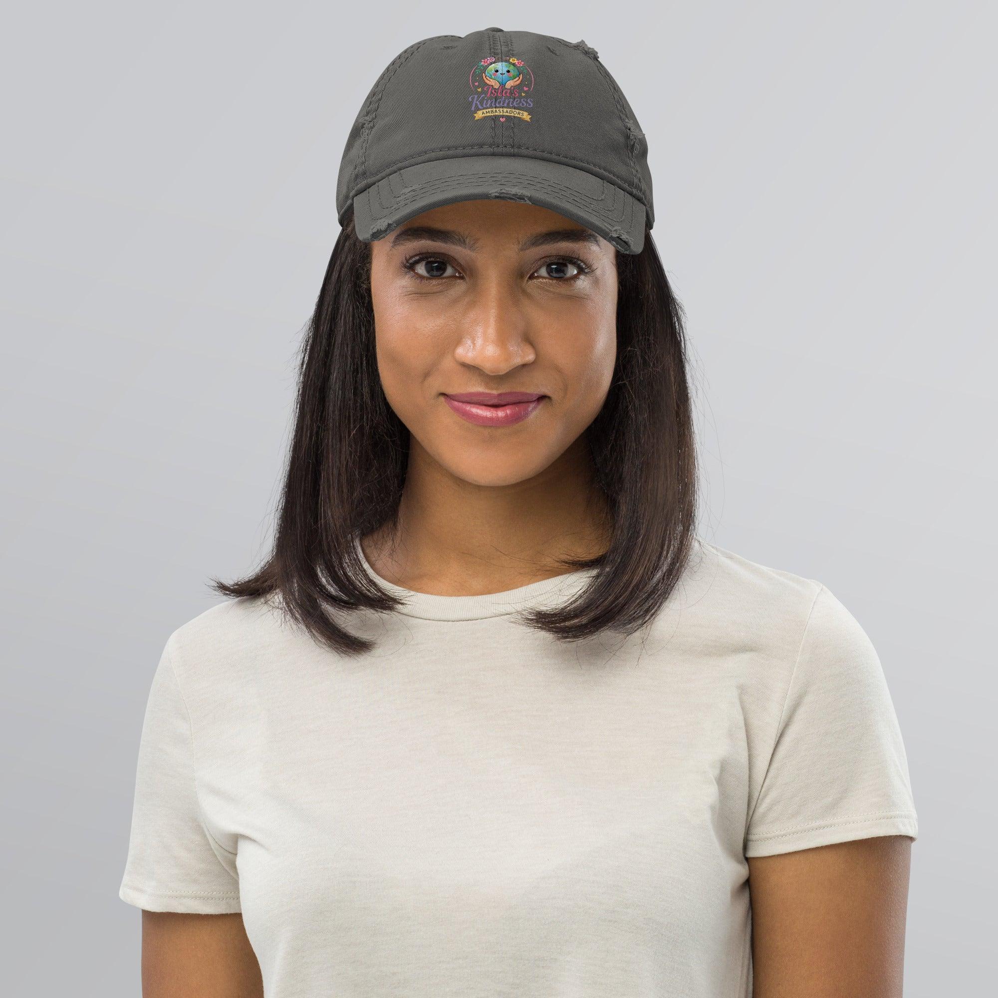 distressed-dad-hat-charcoal-grey-front-6a132ab96fb23 - Sweet Talks Tees