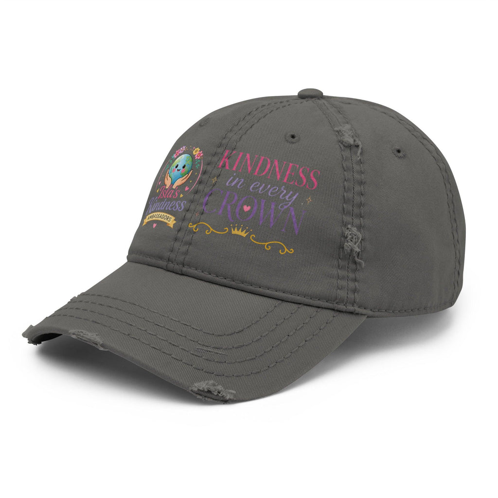 distressed-dad-hat-charcoal-grey-left-front-6a12ecc61bb0a - Sweet Talks Tees