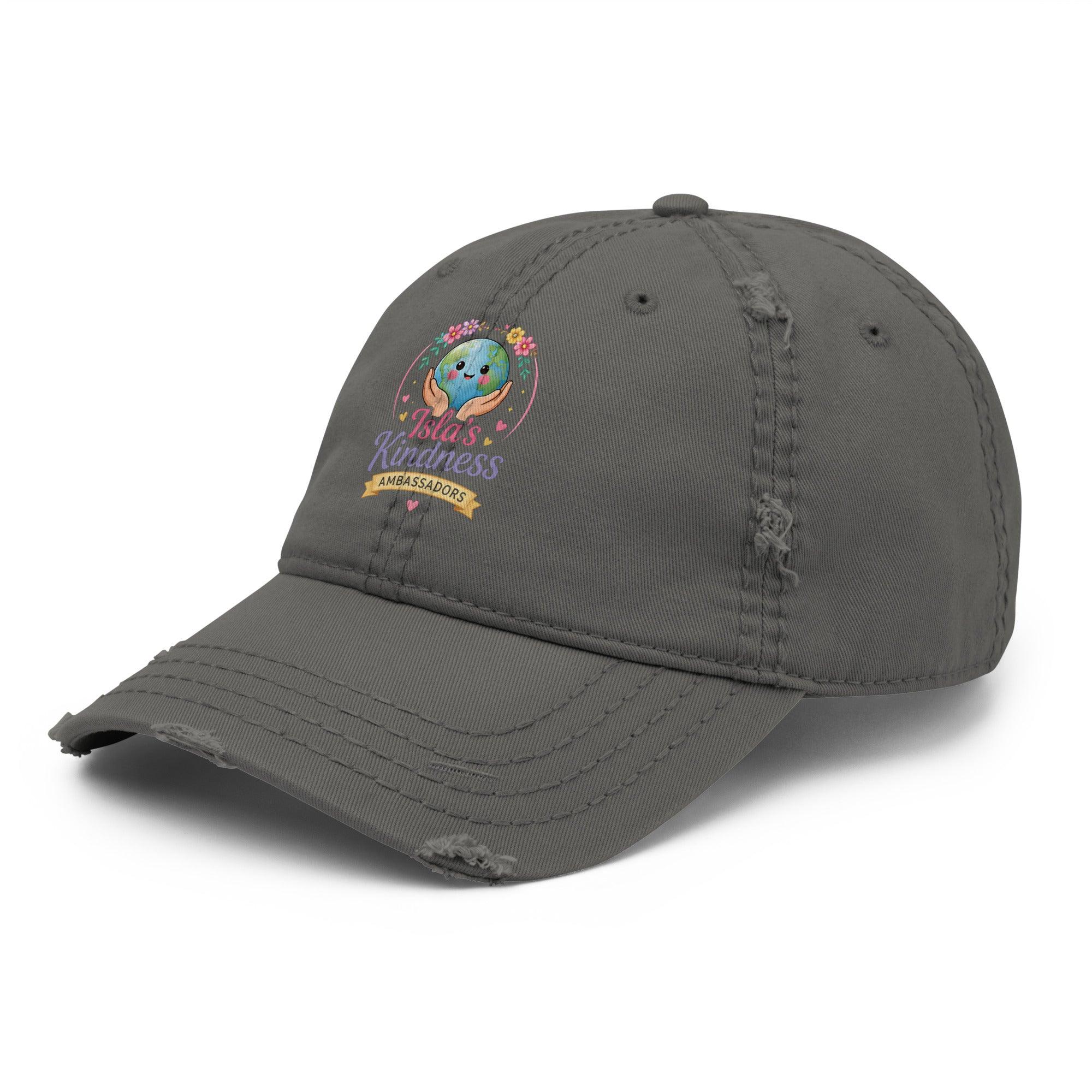 distressed-dad-hat-charcoal-grey-left-front-6a132ab96dab4 - Sweet Talks Tees