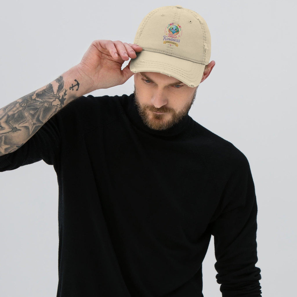 distressed-dad-hat-khaki-front-6a132ab96f45b - Sweet Talks Tees