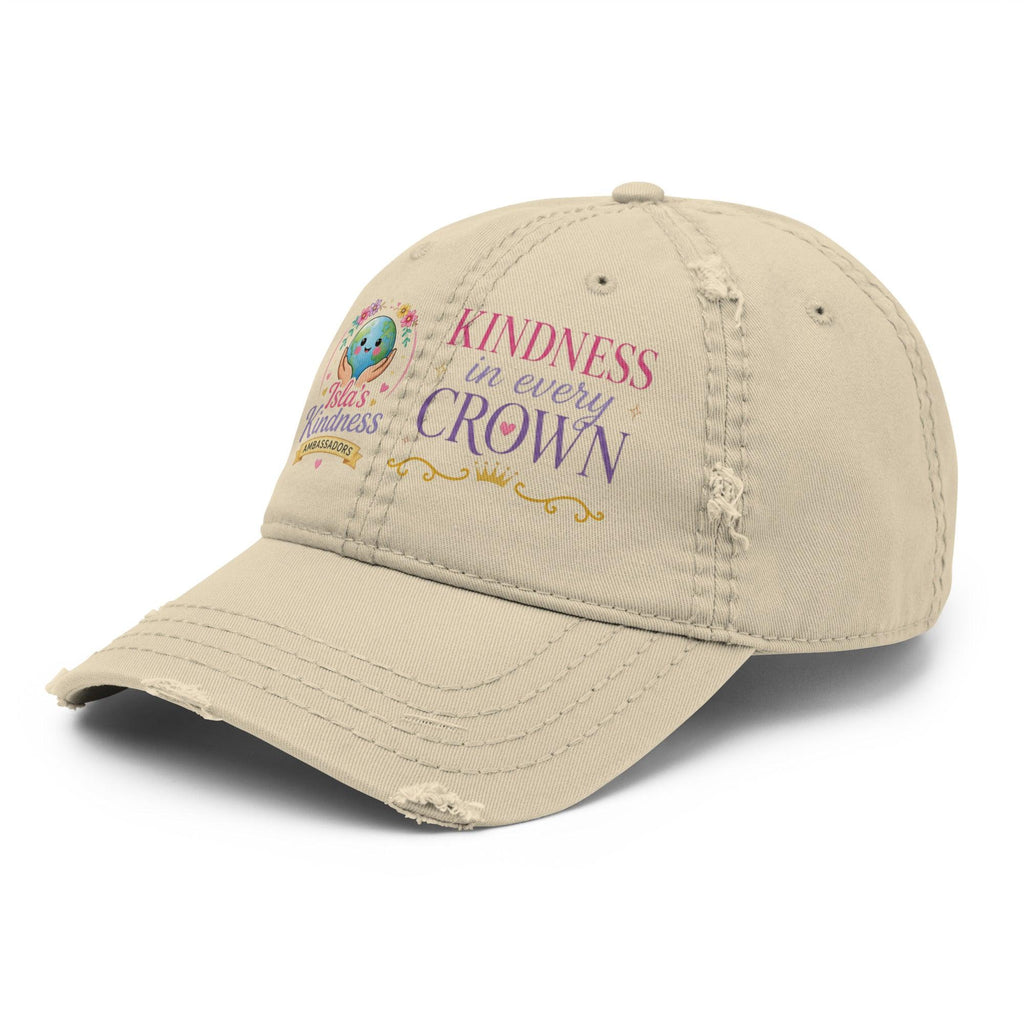 distressed-dad-hat-khaki-left-front-6a12ecc61bb8e - Sweet Talks Tees