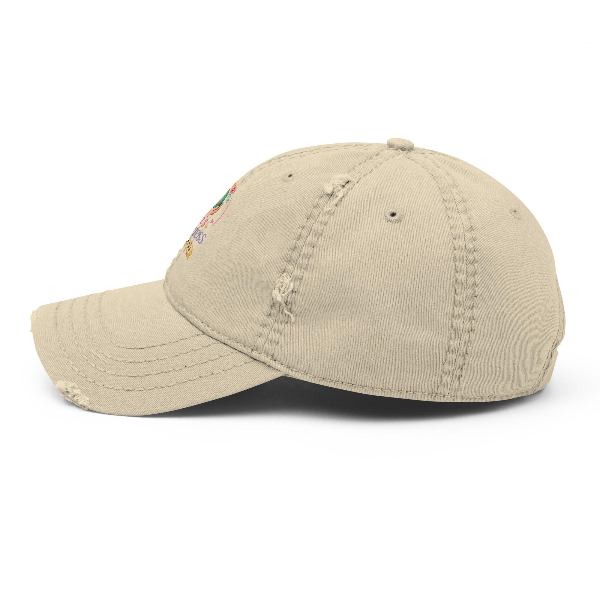 distressed-dad-hat-khaki-left-side-6a132ab96e399 - Sweet Talks Tees