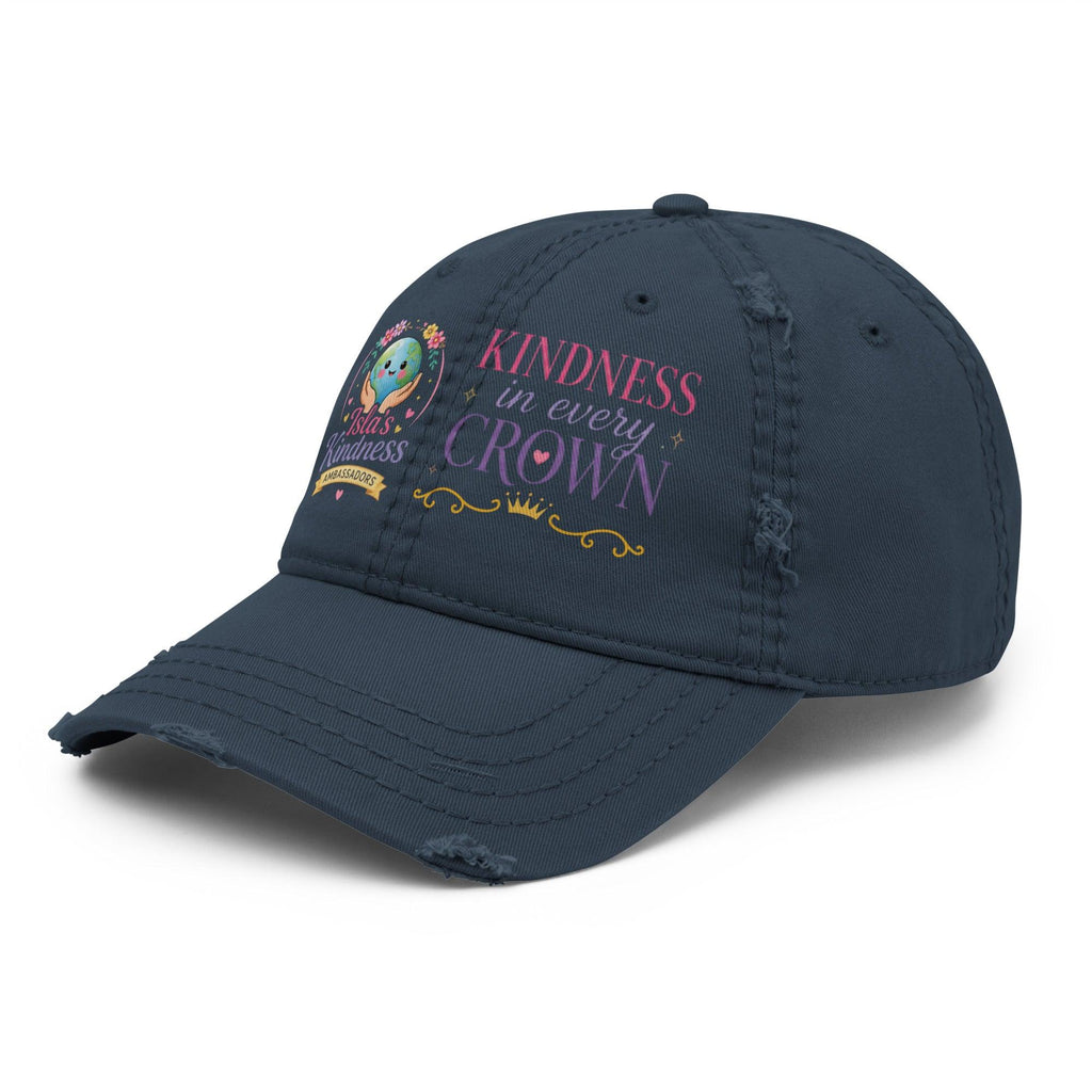 distressed-dad-hat-navy-left-front-6a12ecc61bc0b - Sweet Talks Tees
