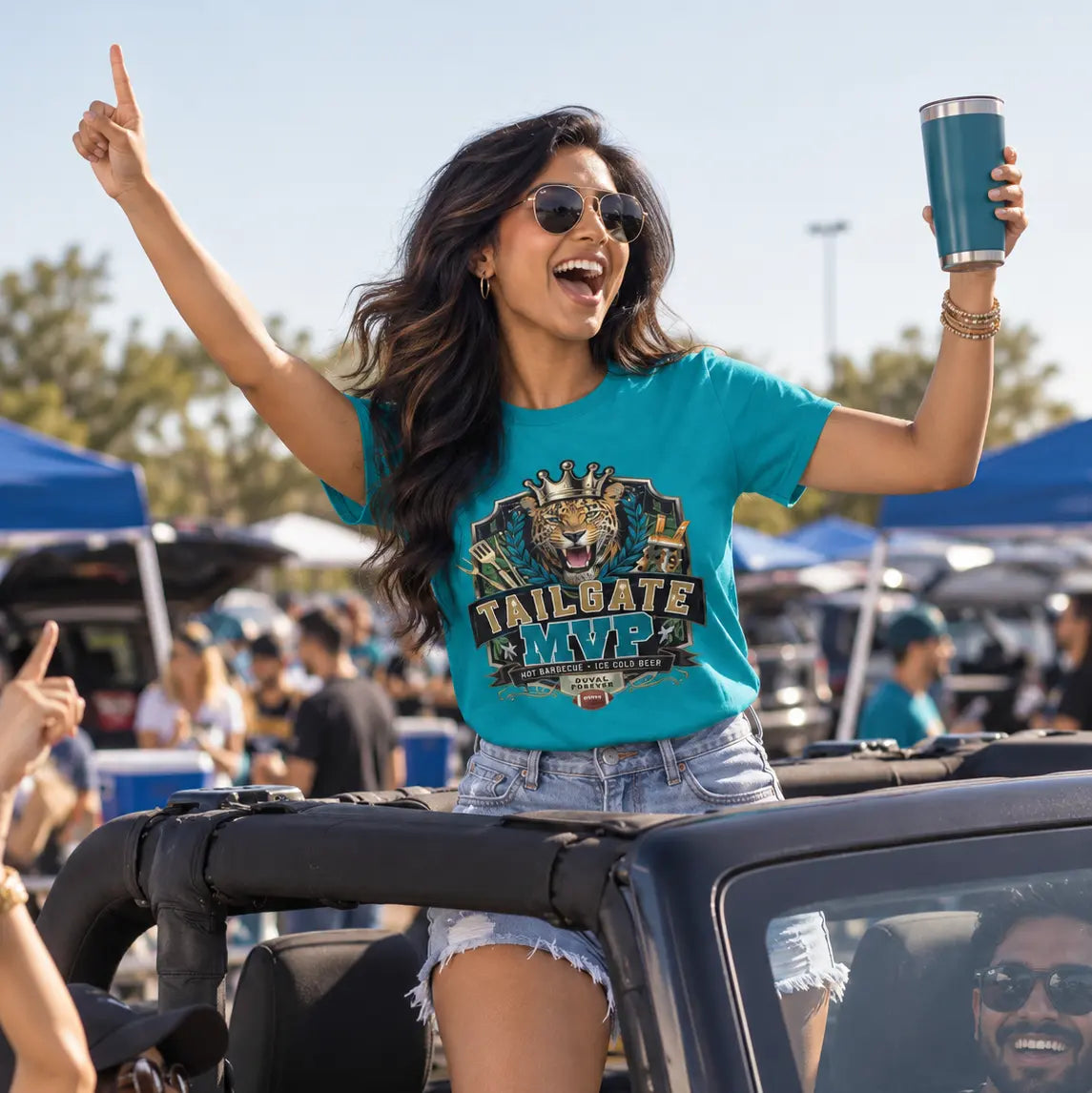 Duval Forever Tailgate MVP Tee – Jacksonville Football Inspired Game Day Shirt Sweet Talks Tees