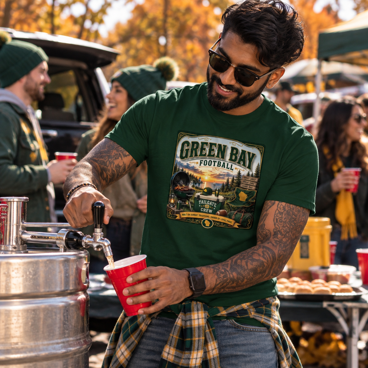 Green Bay Football Sunday Traditions Tee – Wisconsin Game Day Shirt Sweet Talks Tees