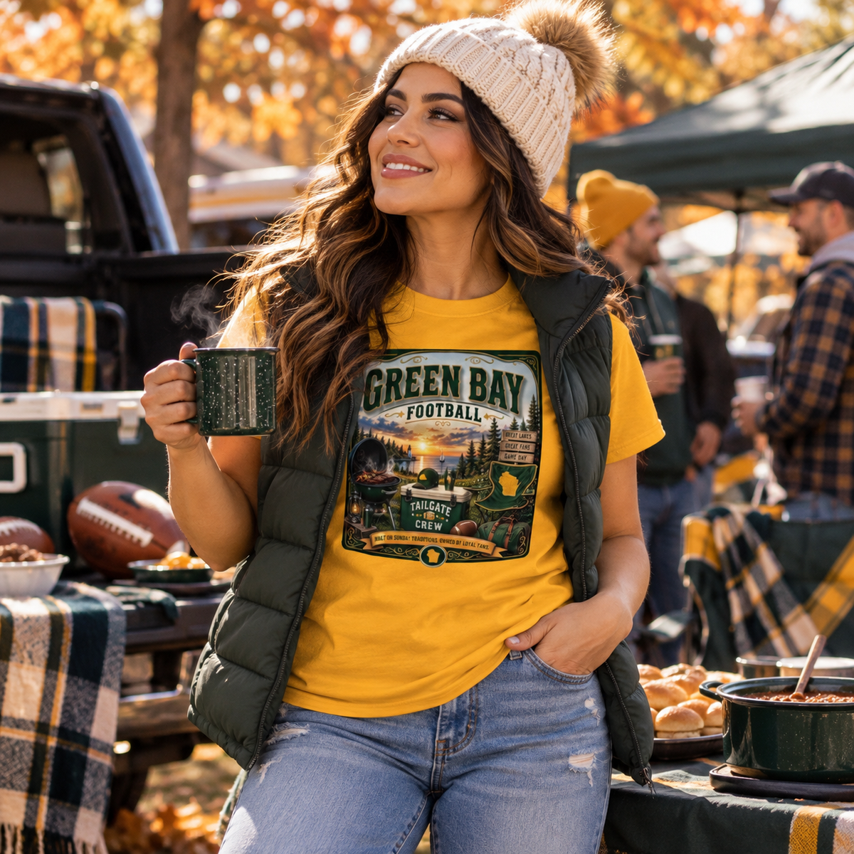 Green Bay Football Sunday Traditions Tee – Wisconsin Game Day Shirt Sweet Talks Tees