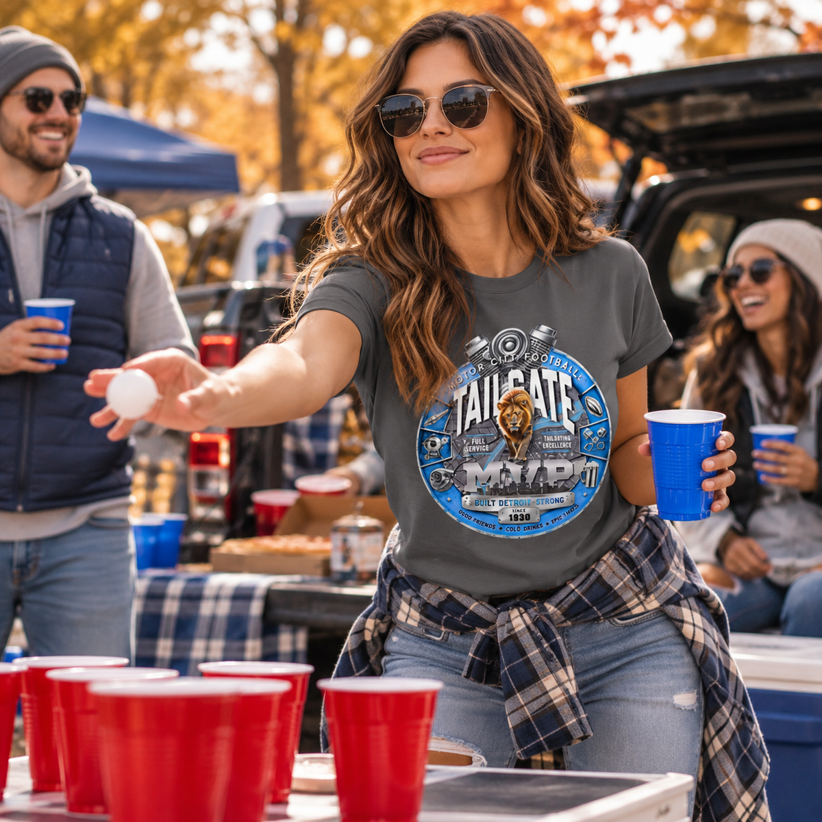 Motor City Football Tailgate MVP Tee – Detroit Game Day Shirt Sweet Talks Tees