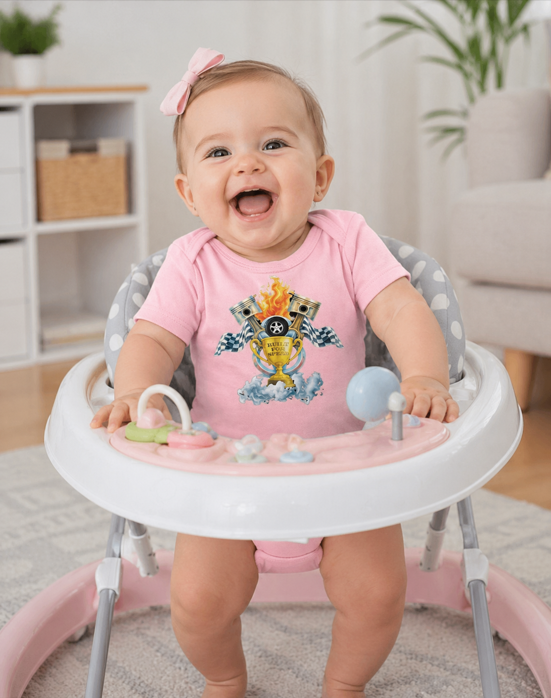 Built for Speed Baby Onesie – Pit Crew Collection | Wish & Wander x Allie Singer