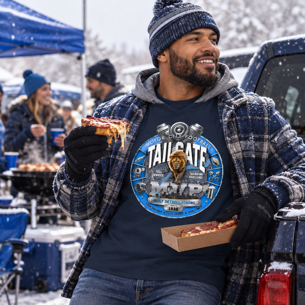 Motor City Football Tailgate MVP Tee – Detroit Game Day Shirt Sweet Talks Tees