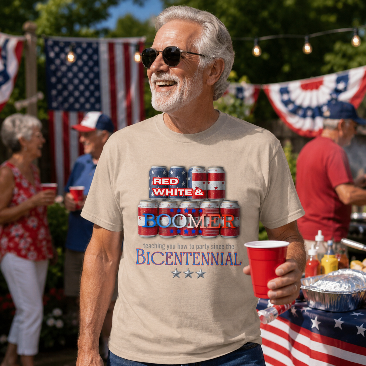 Red, White & Boomer Patriotic Party T-Shirt