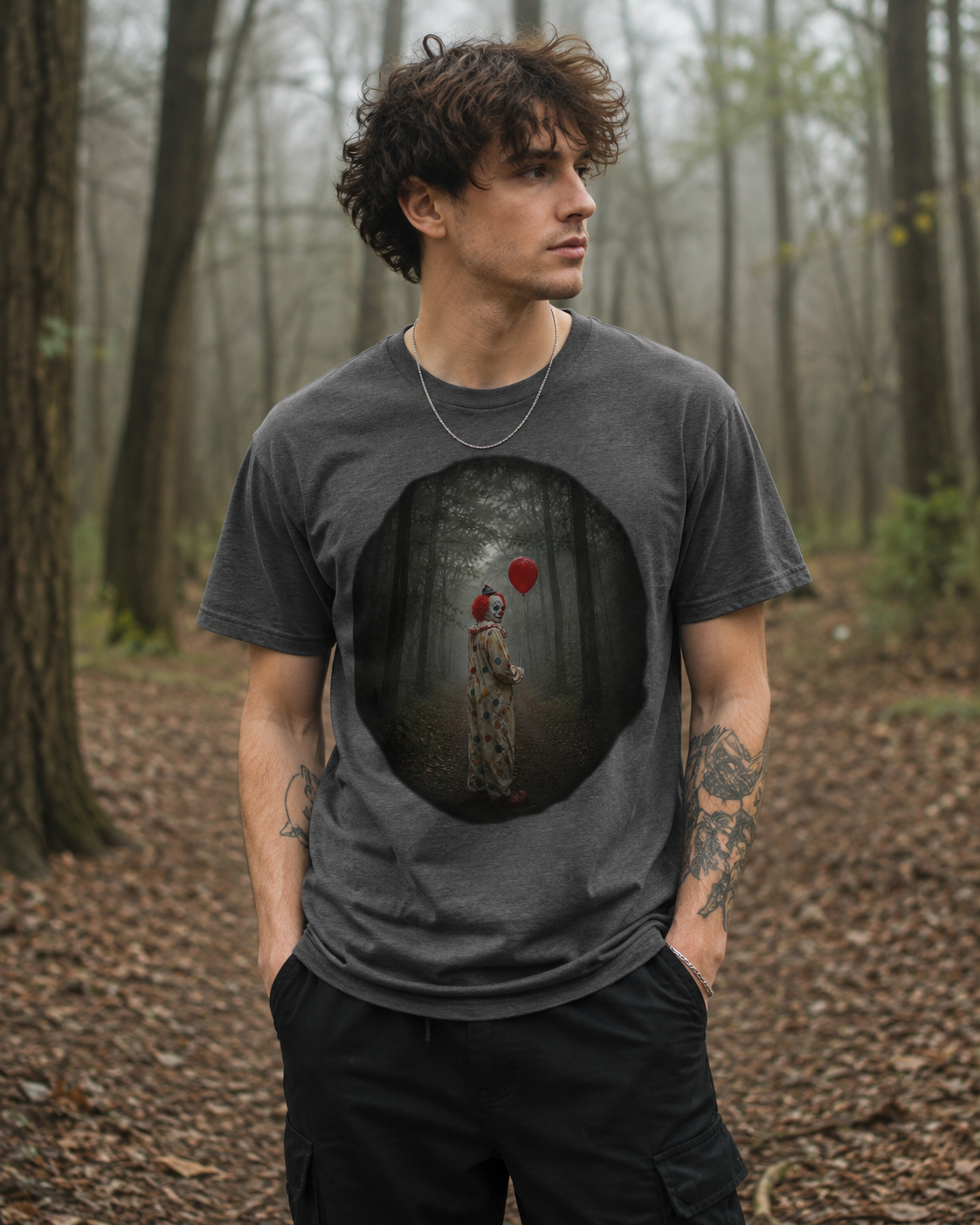 Clown or the Bear Unisex Tee | Thought-Provoking Graphic T-Shirt