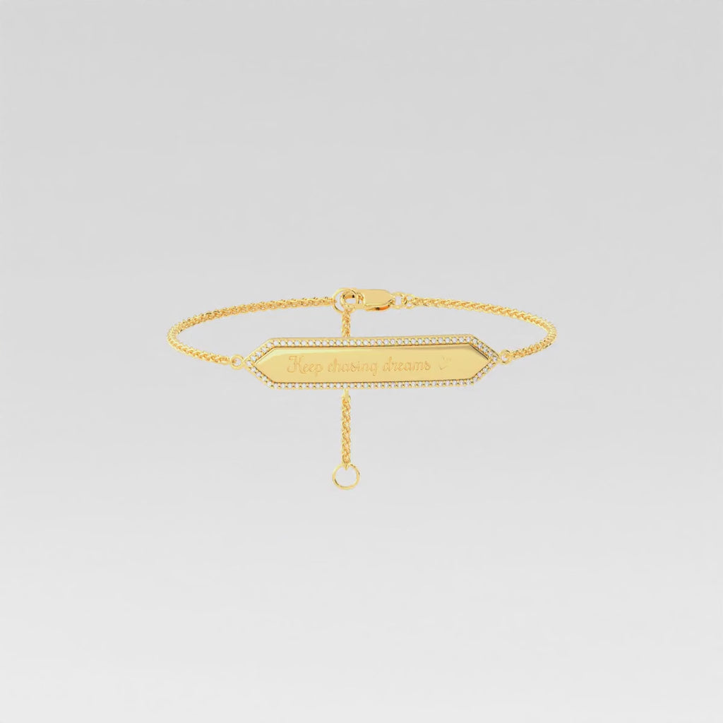 Personalized Engraved Plated SwapBar Bracelet