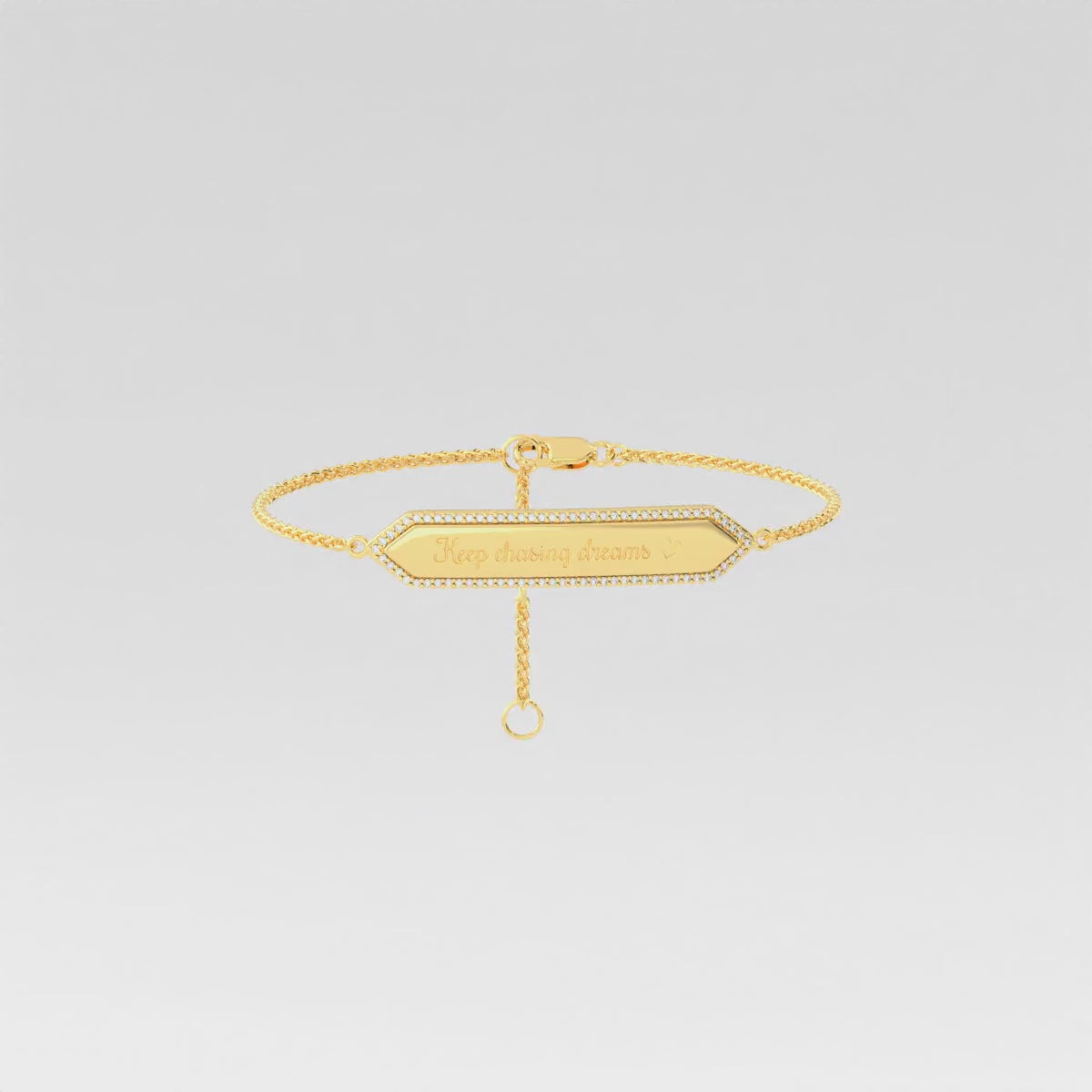 Personalized Engraved Plated SwapBar Bracelet