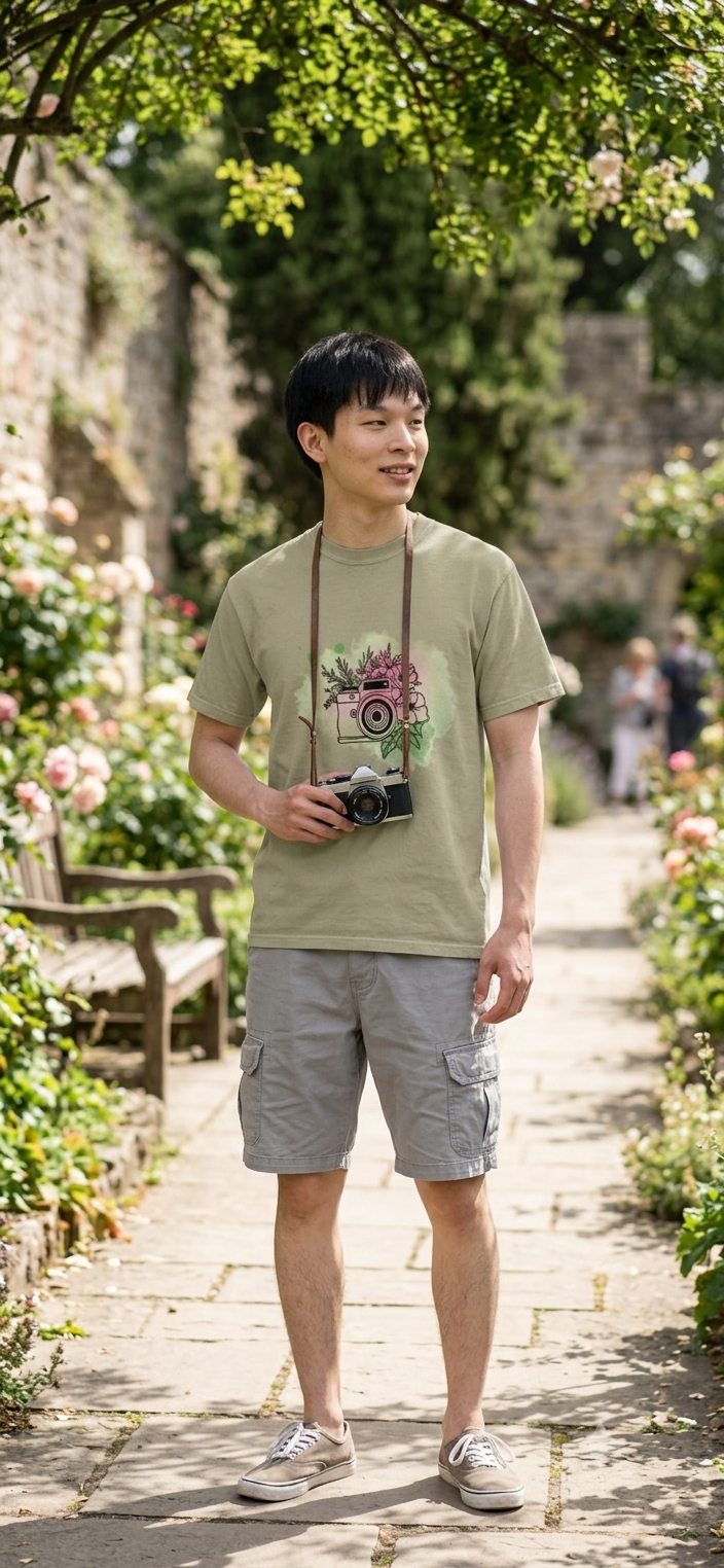 Floral Camera Photographer Aesthetic Tee - Vintage Camera Shirt