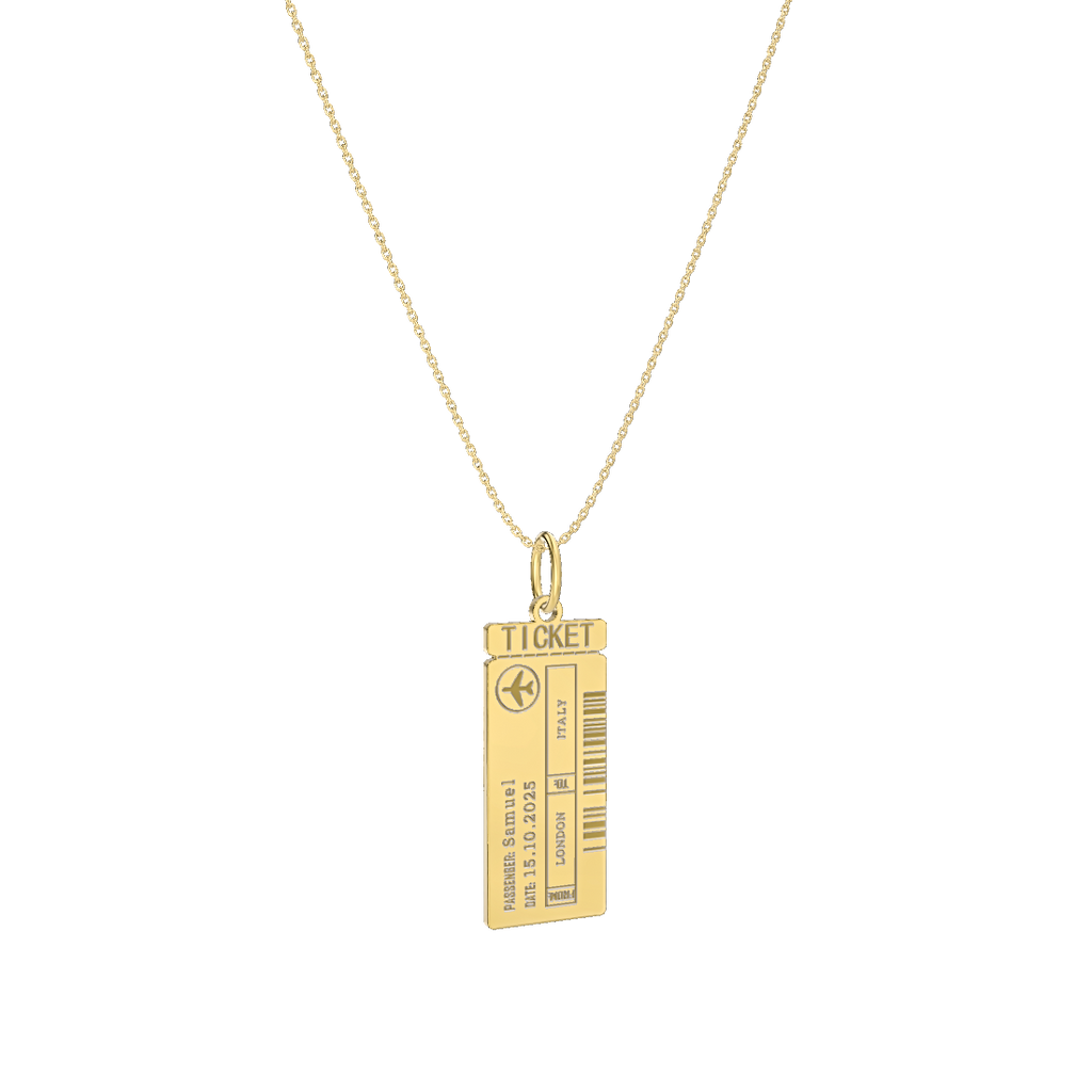Boarding Ticket Necklace OPJ Studio