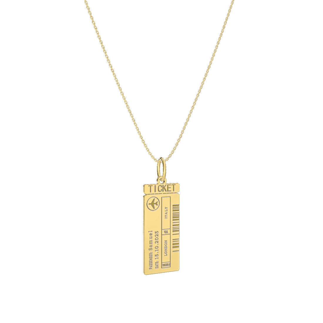 Boarding Ticket Necklace OPJ Studio