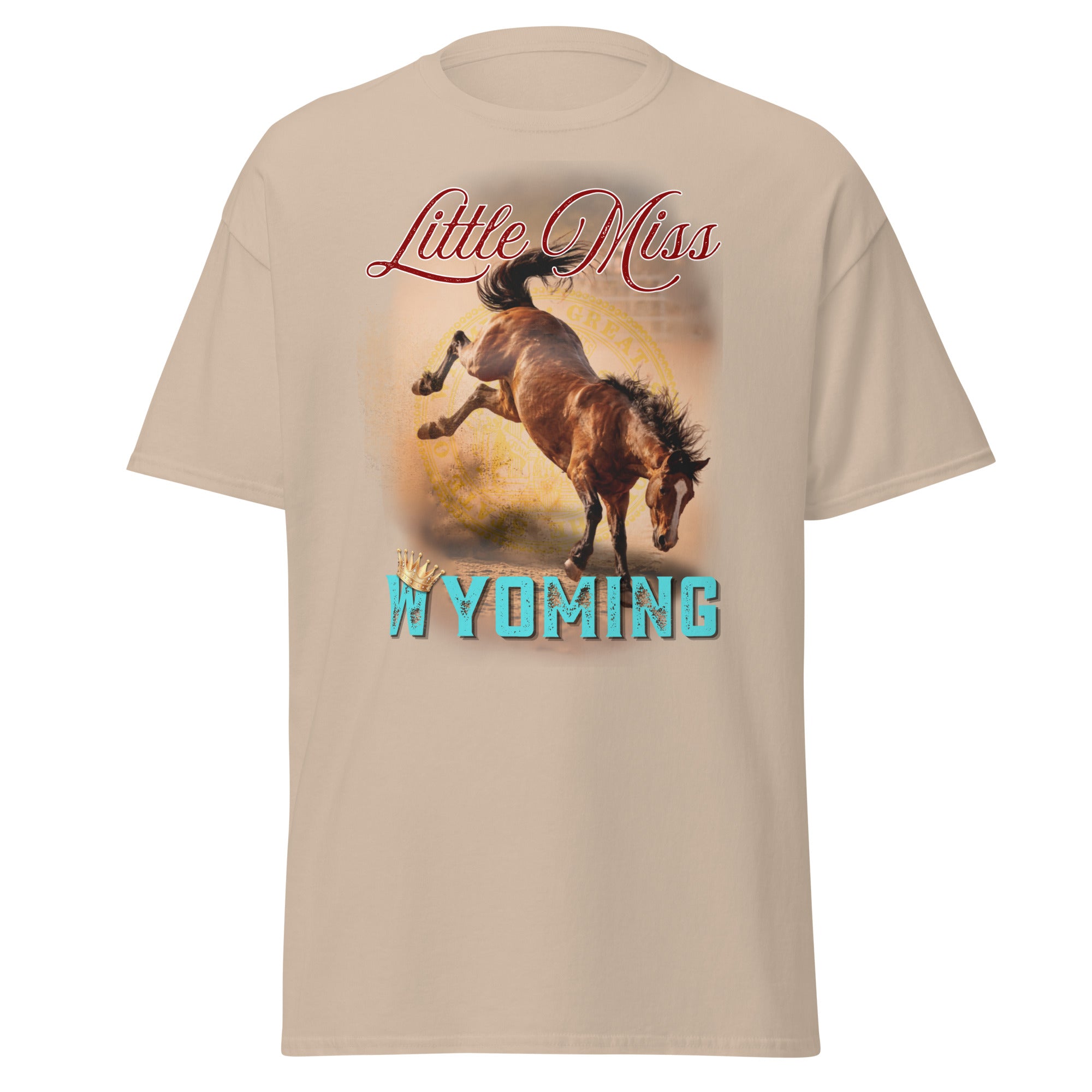 rodeo style shirt with bucking horse illustration