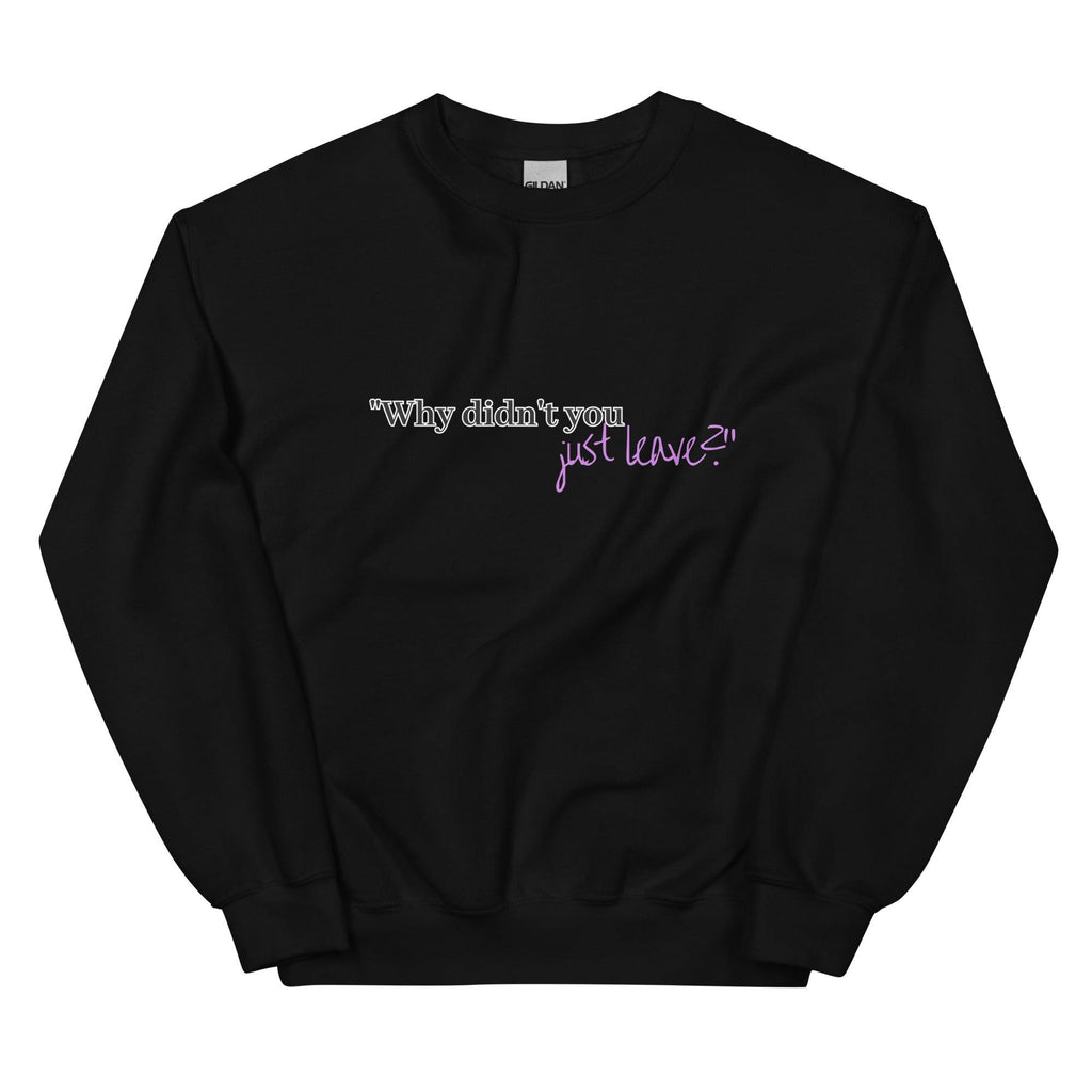unisex-crew-neck-sweatshirt-black-front-69bc1a4186a9d - Sweet Talks Tees