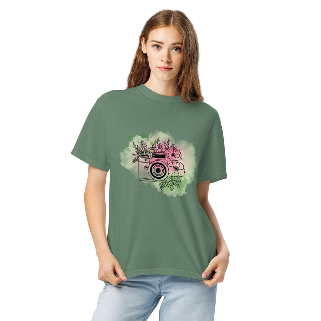 unisex-garment-dyed-heavyweight-t-shirt-light-green-front-2-69c4614aba1f1 - Sweet Talks Tees