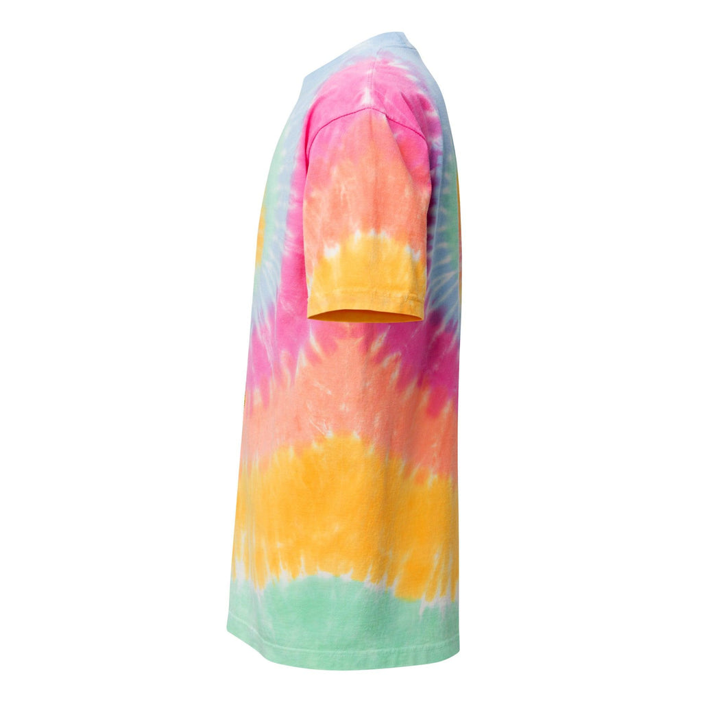 unisex-oversized-tie-dye-t-shirt-sherbet-rainbow-left-69fa25eb7655b - Sweet Talks Tees