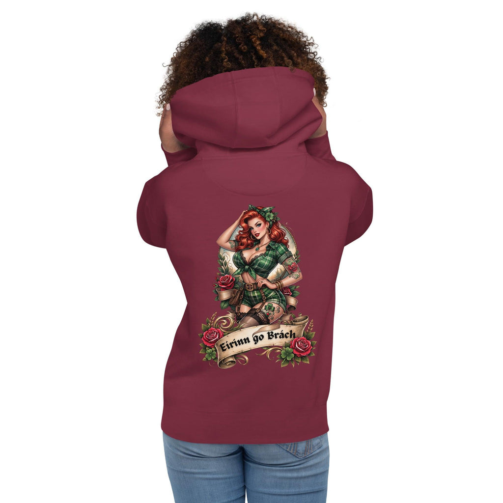unisex-premium-pullover-hoodie-maroon-back-lucky-bar-pub - Sweet Talks Tees
