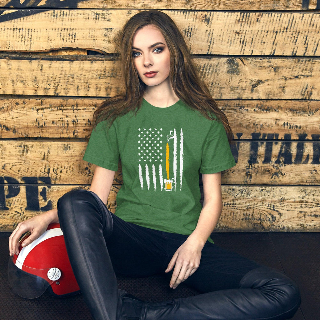 unisex-staple-t-shirt-heather-grass-green-front-69b9ce2c472f8 - Sweet Talks Tees