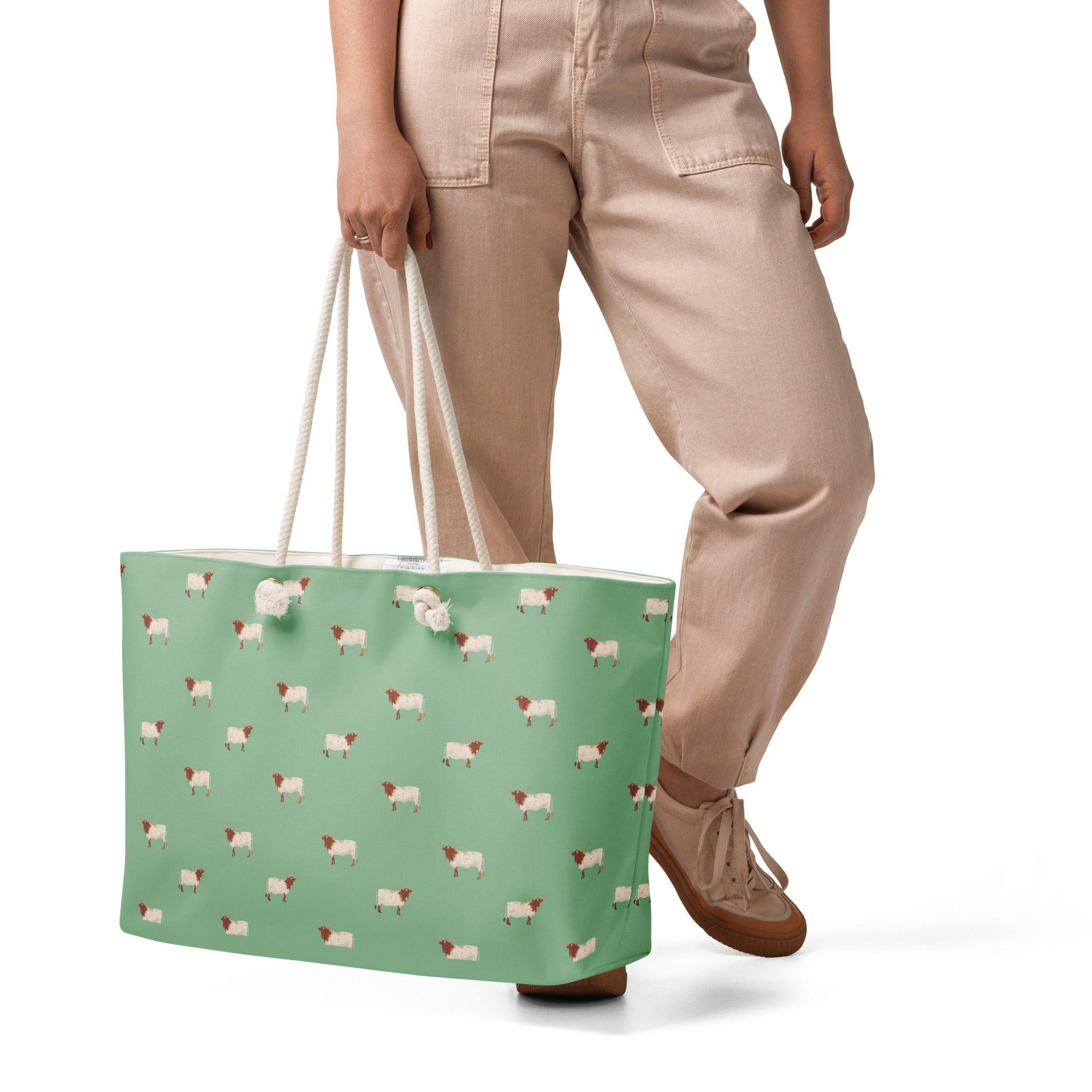 weekender-bag-white-24x13-front-6a142f69c52f8 - Sweet Talks Tees