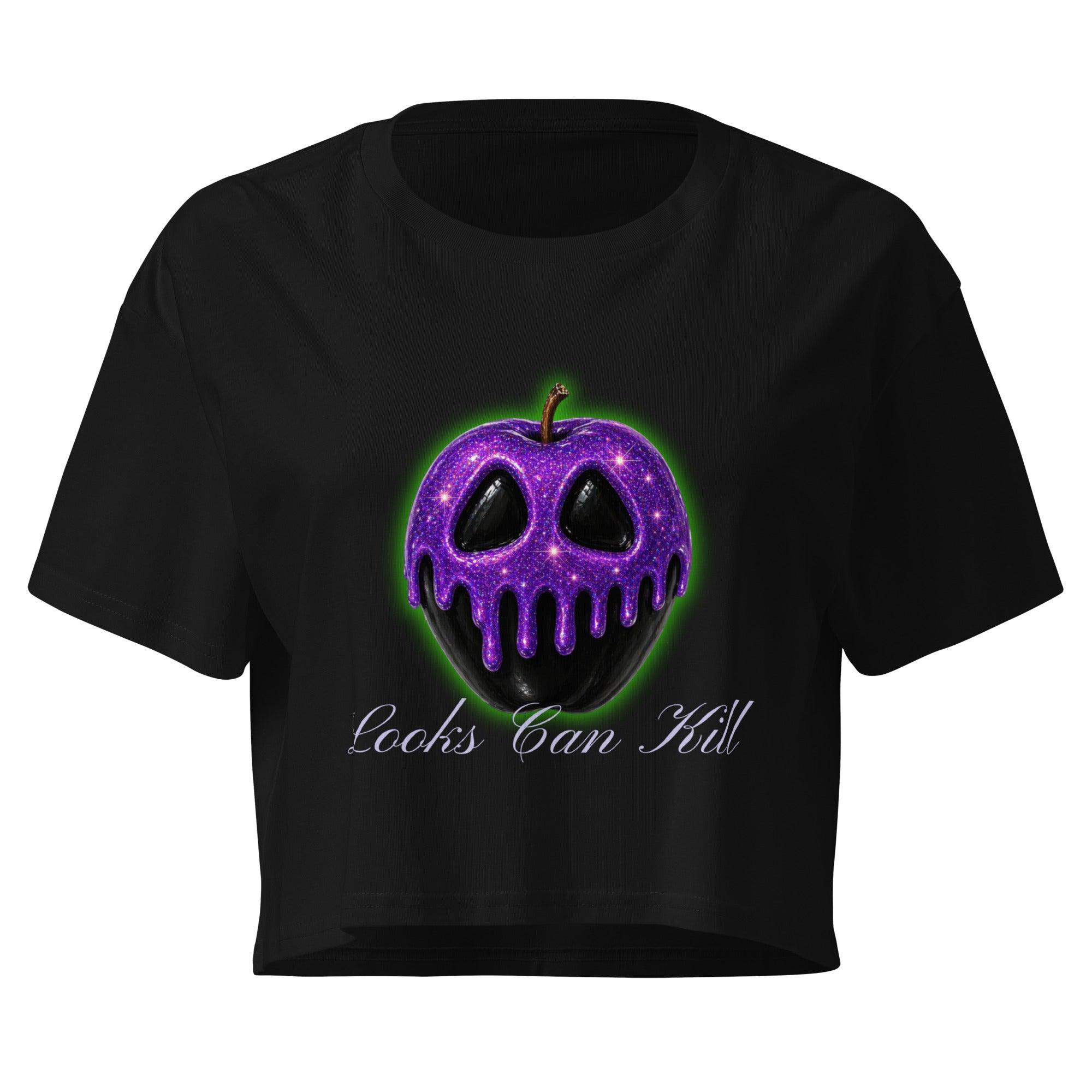 womens-crop-top-black-front-69fa18c77caee - Sweet Talks Tees