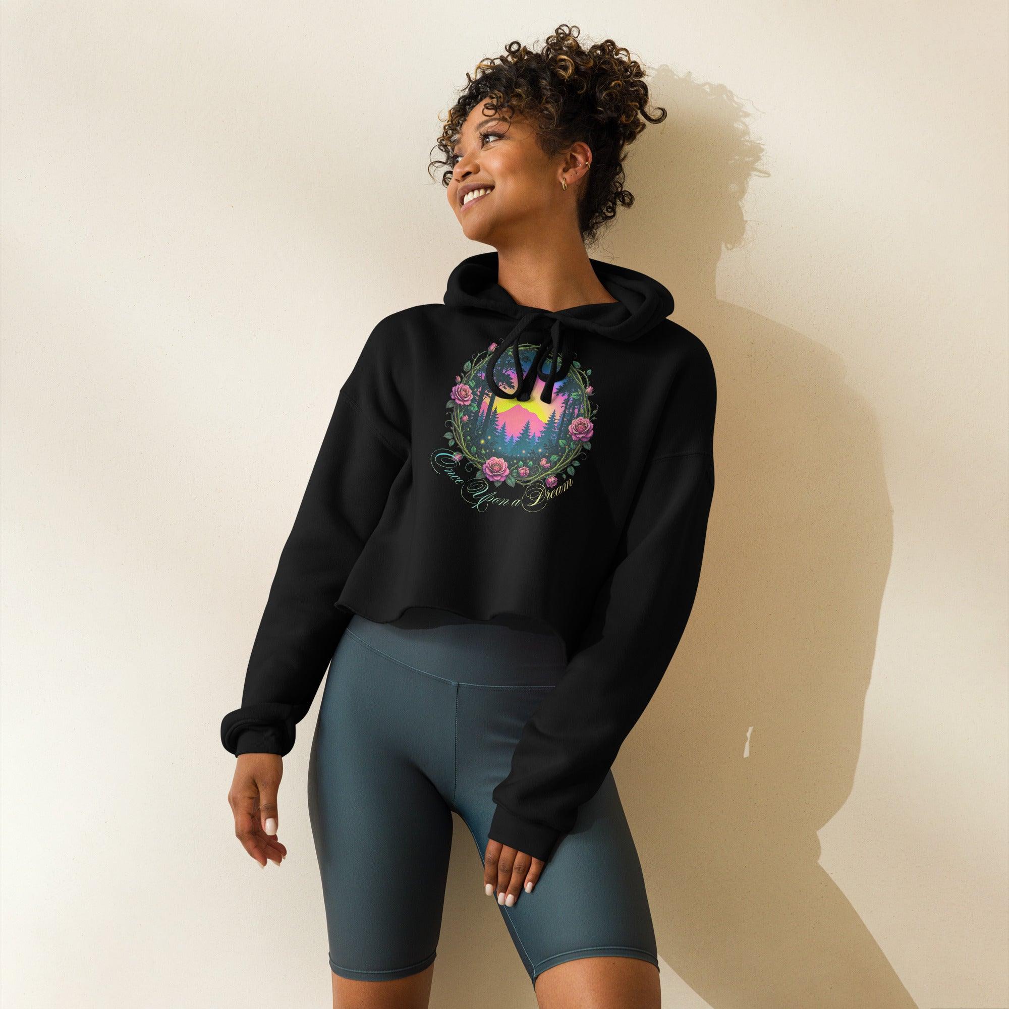 womens-cropped-hoodie-black-front-69fa1bf61e1db - Sweet Talks Tees